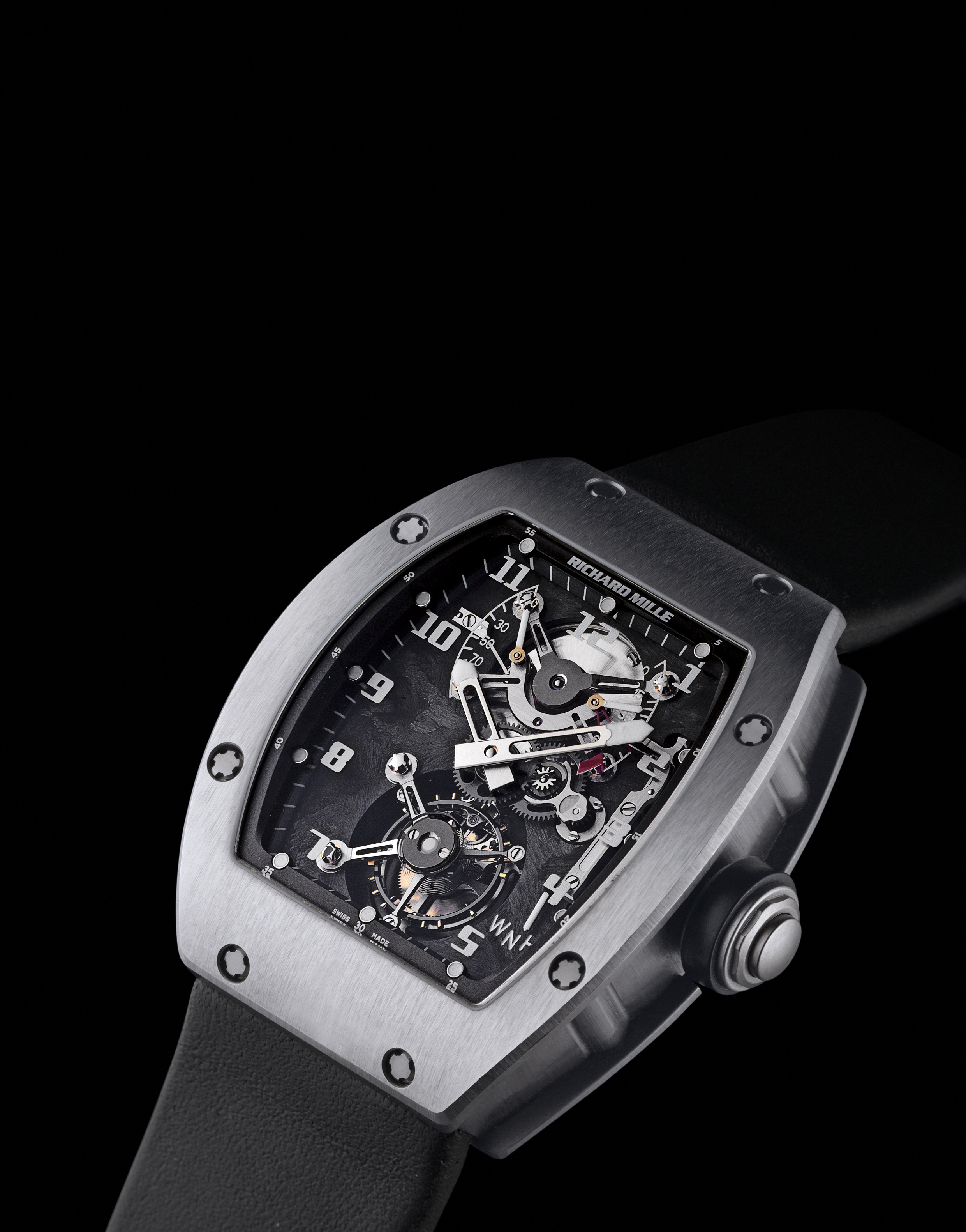 RICHARD MILLE, RM002 TITANIUM MANUALLY-WOUND TOURBILLON WRISTWATCH WITH POWER RESERVE AND TORQUE 