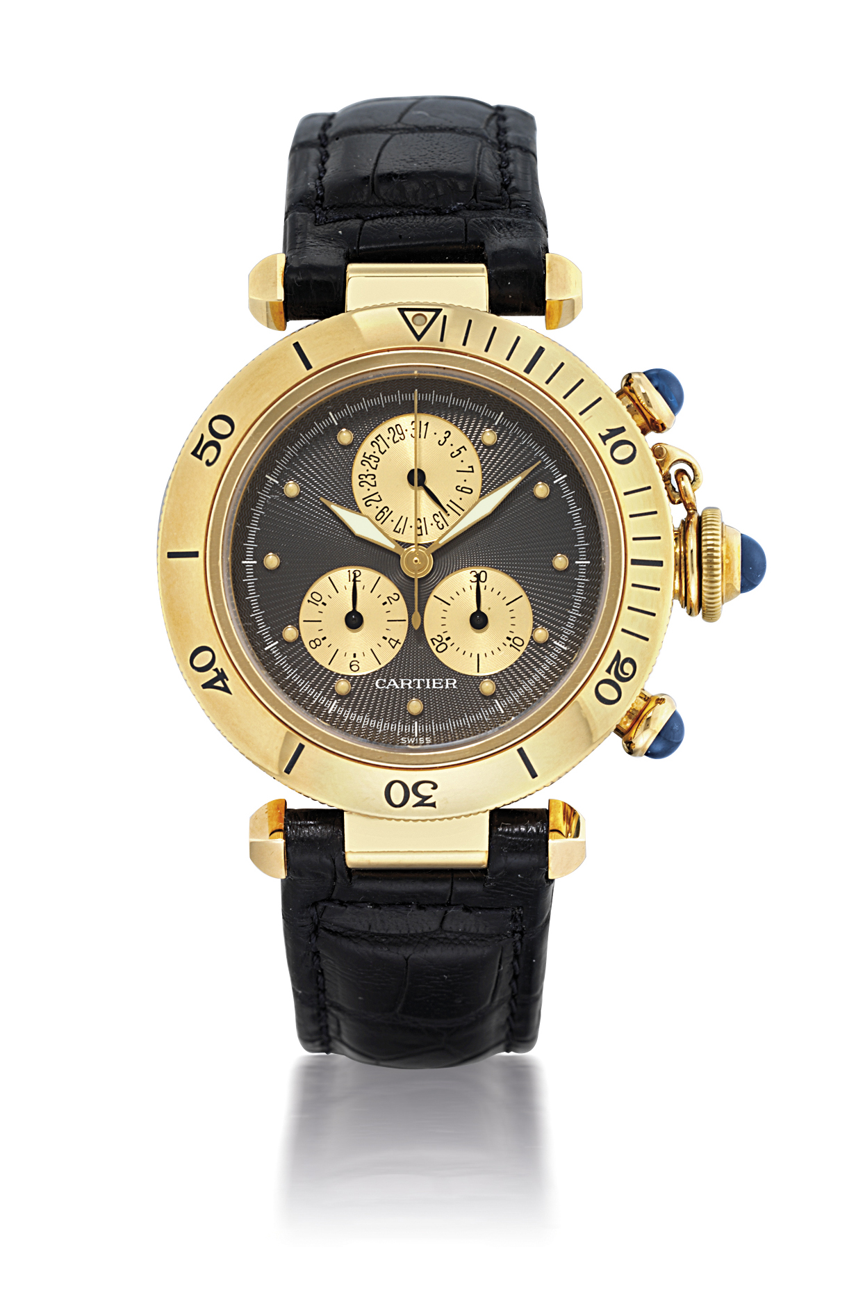 CARTIER, CARTIER D'ART - SANTOS 100, PARROT YELLOW GOLD, ENAMEL 