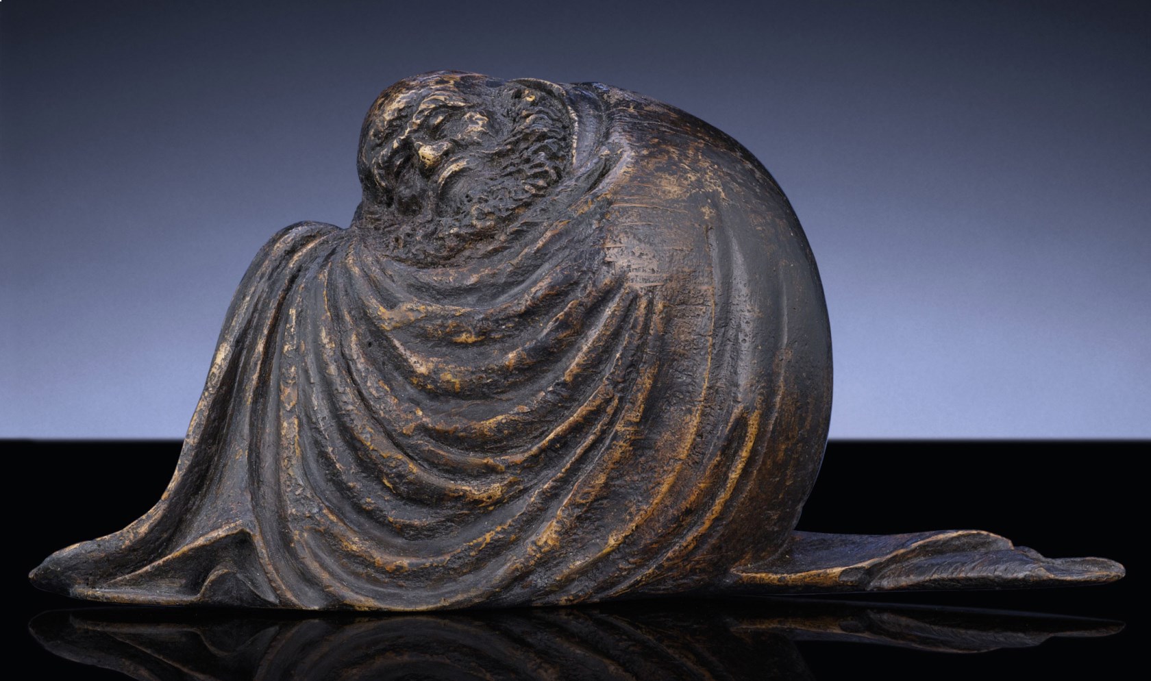 A RARE MING BAMBOO ROOT CARVING OF DAMO , MING DYNASTY, 16TH CENTURY ...