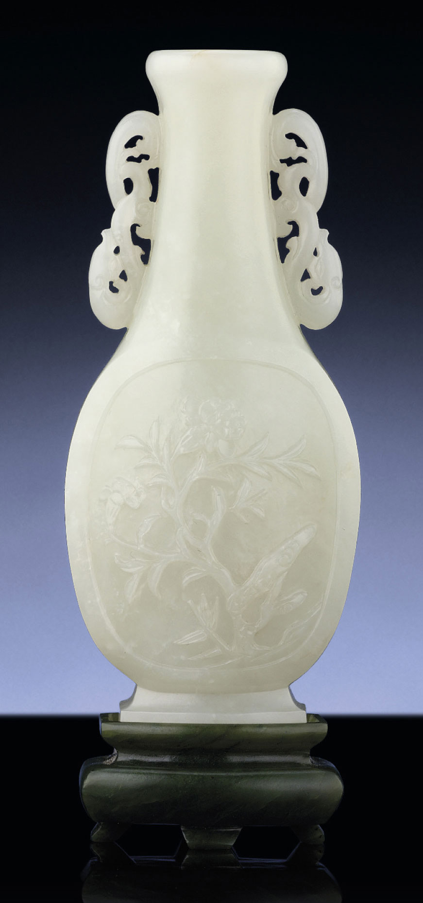 A SMALL WHITE JADE VASE , QING DYNASTY, 18TH CENTURY Christie's