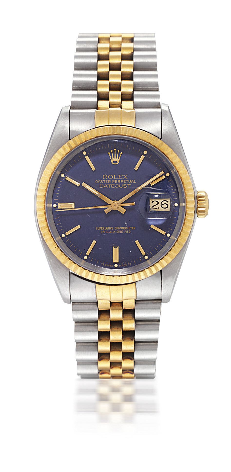 silver and gold datejust