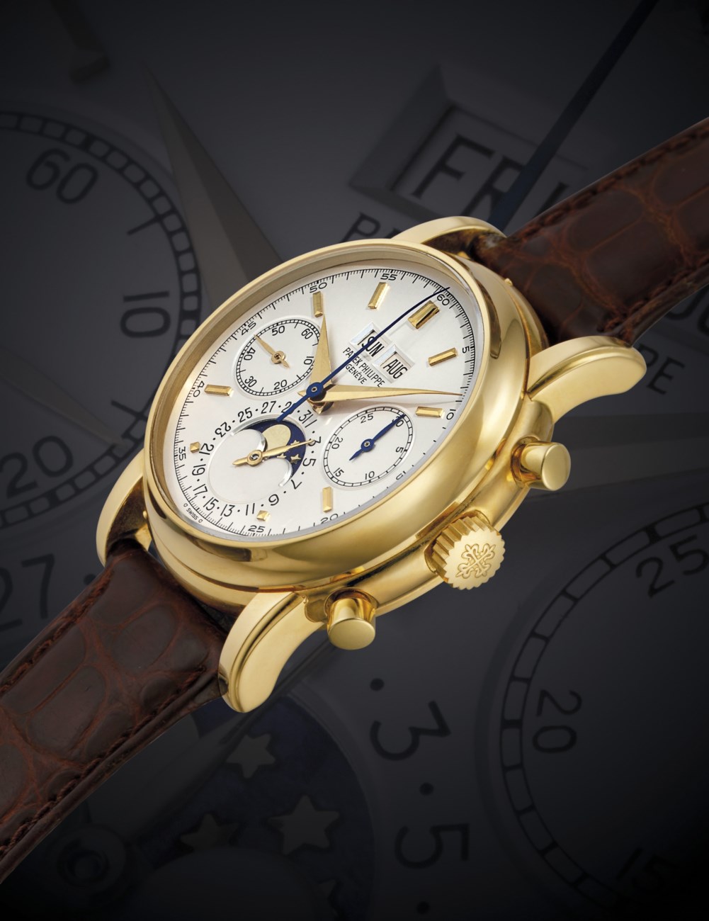 PATEK PHILIPPE, REF. 2499 4TH SERIESA RARE AND IMPORTANT YELLOW GOLD