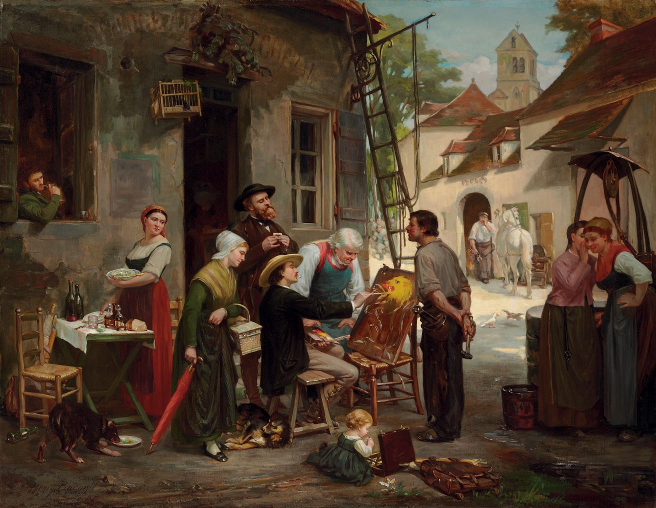 Henry Bacon (18391912) , A New Sign for the Old Inn Christie's