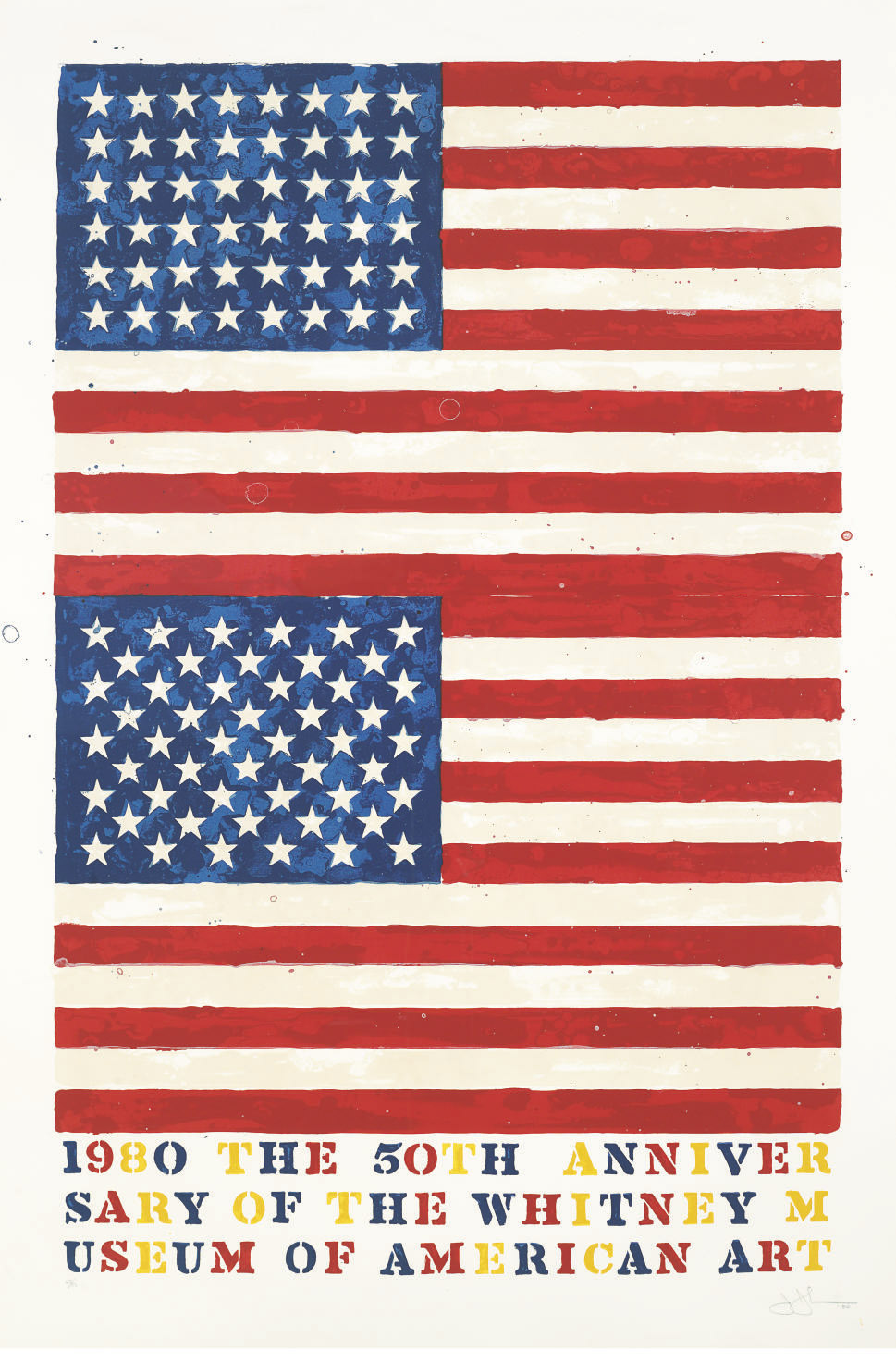 Two Flags (Whitney Anniversary) (ULAE 207) 
