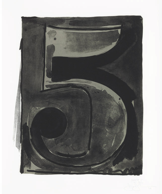 Figure 5, from Black Numeral Series (ULAE 49) 
