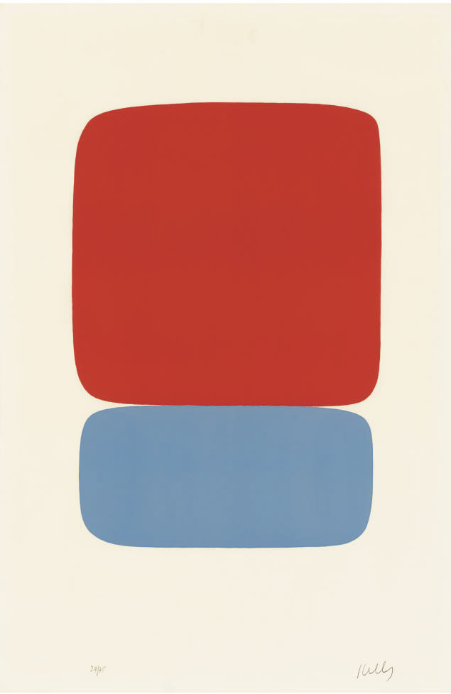 Red-Orange over Blue (A. 20) 
