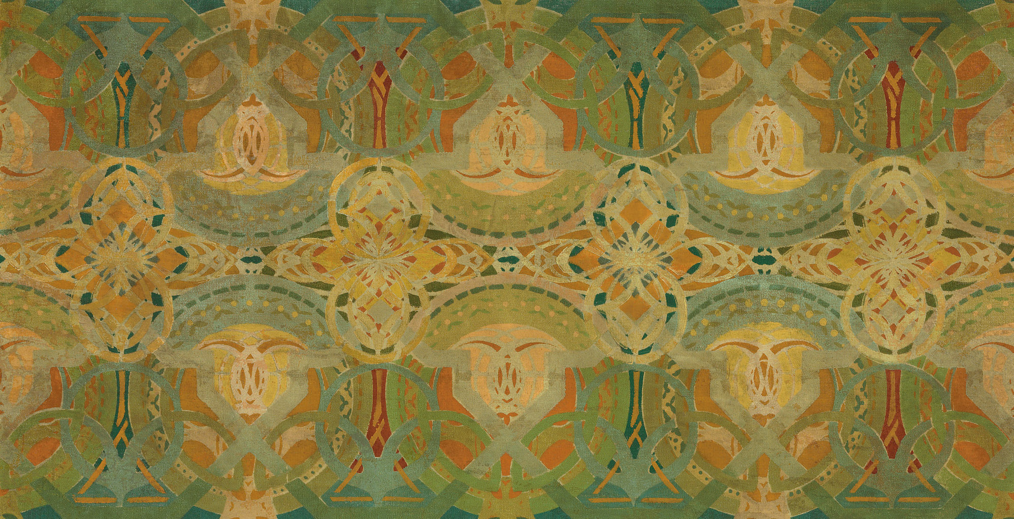 Louis Sullivan 1856 1924 A Stenciled Panel From The Trading