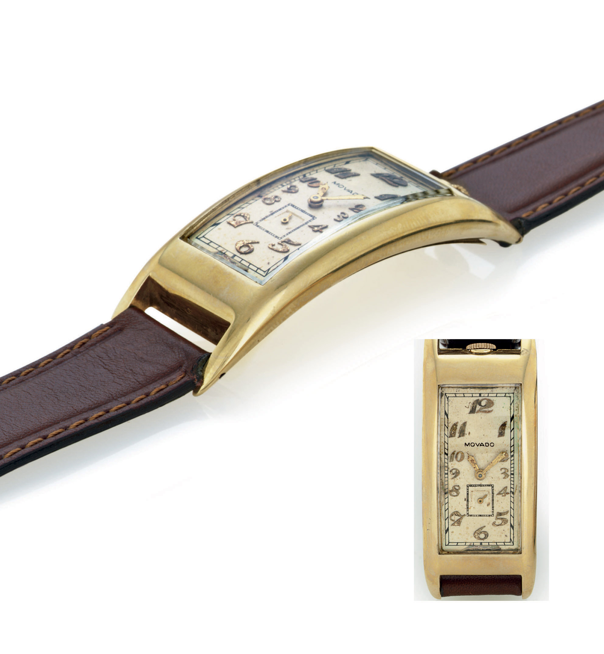 Movado curved watch cheap