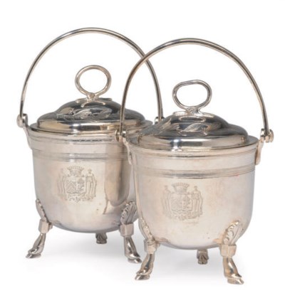silver pots and pans set