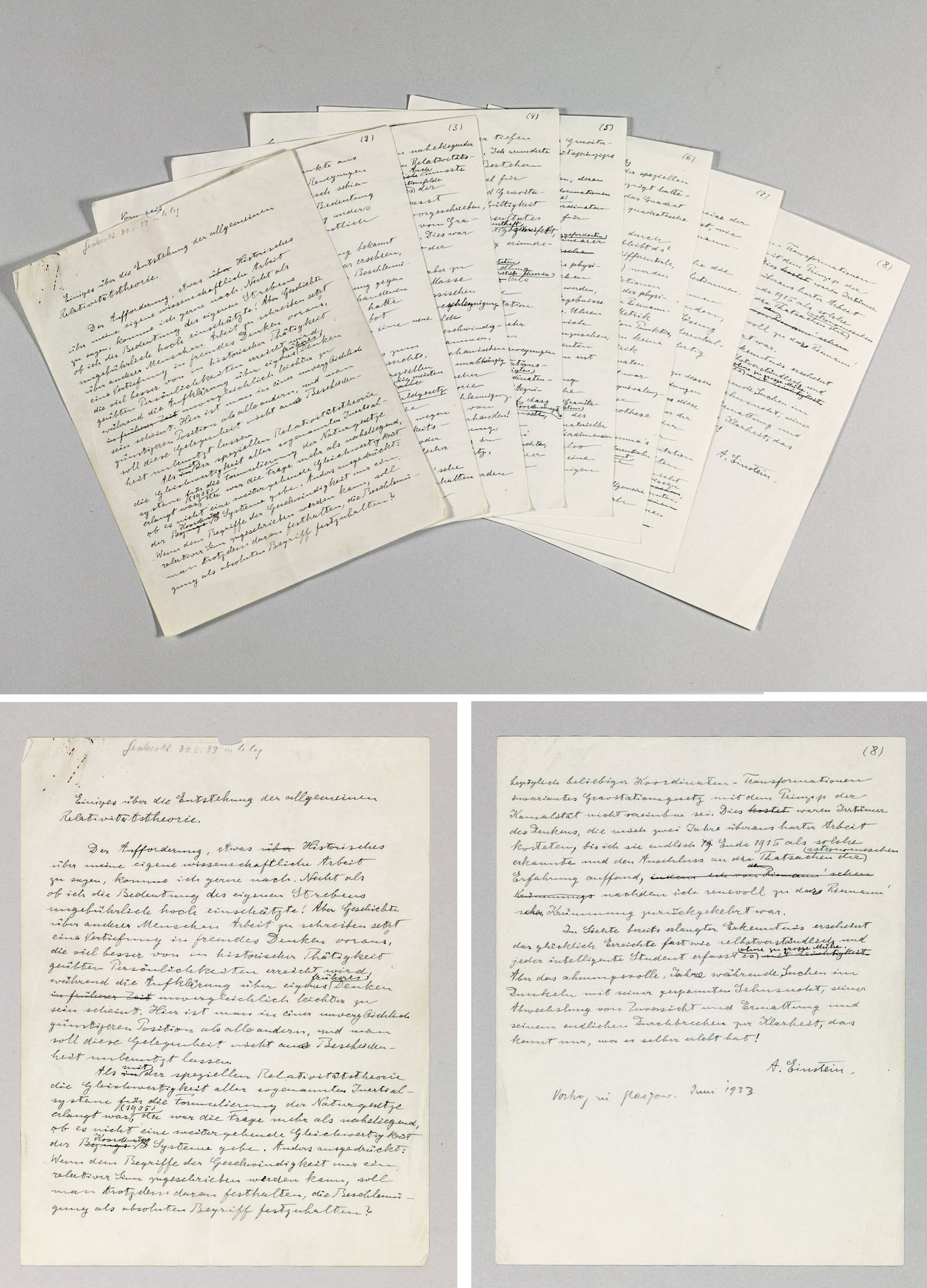 albert einstein manuscripts