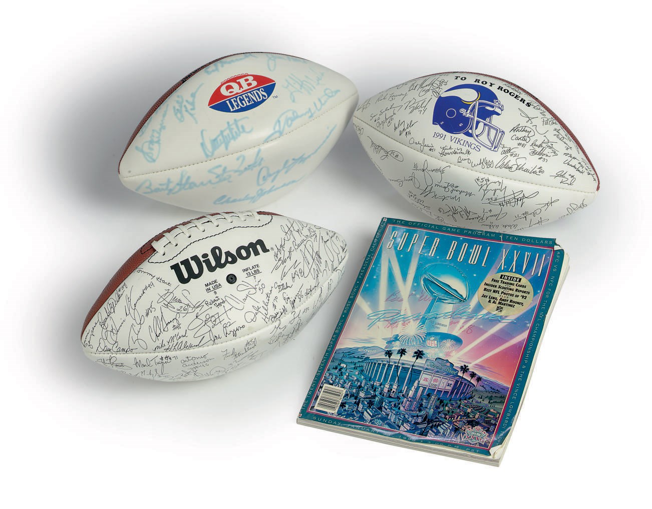 A GROUP OF PERSONALIZED FOOTBALL MEMORABILIA Christie's