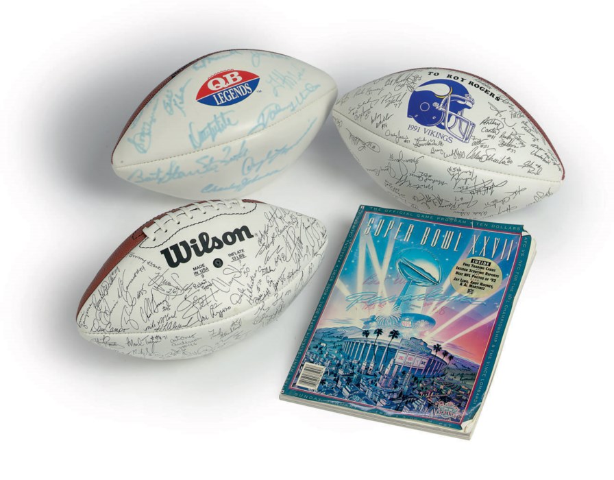 A GROUP OF PERSONALIZED FOOTBALL MEMORABILIA Christie's