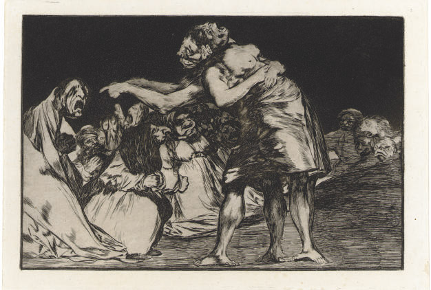 La Que Mal Marida Nunca Le Falta Que Diga, plate 7 from Los Proverbios (D. 208; H. 254)
