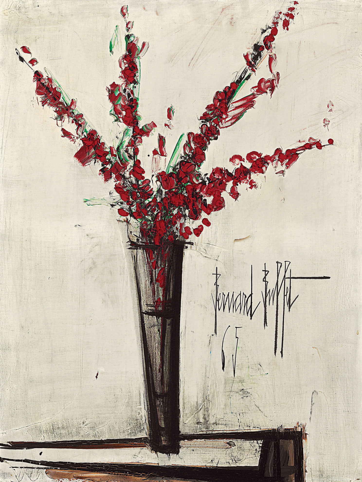 Bernard Buffet (1928-1999) , Vase de fleurs | Christie's