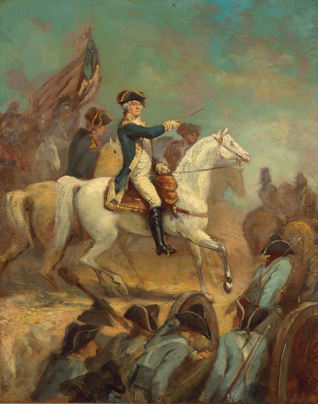 After John Trumbull 19th Century Portrait Of George Washington