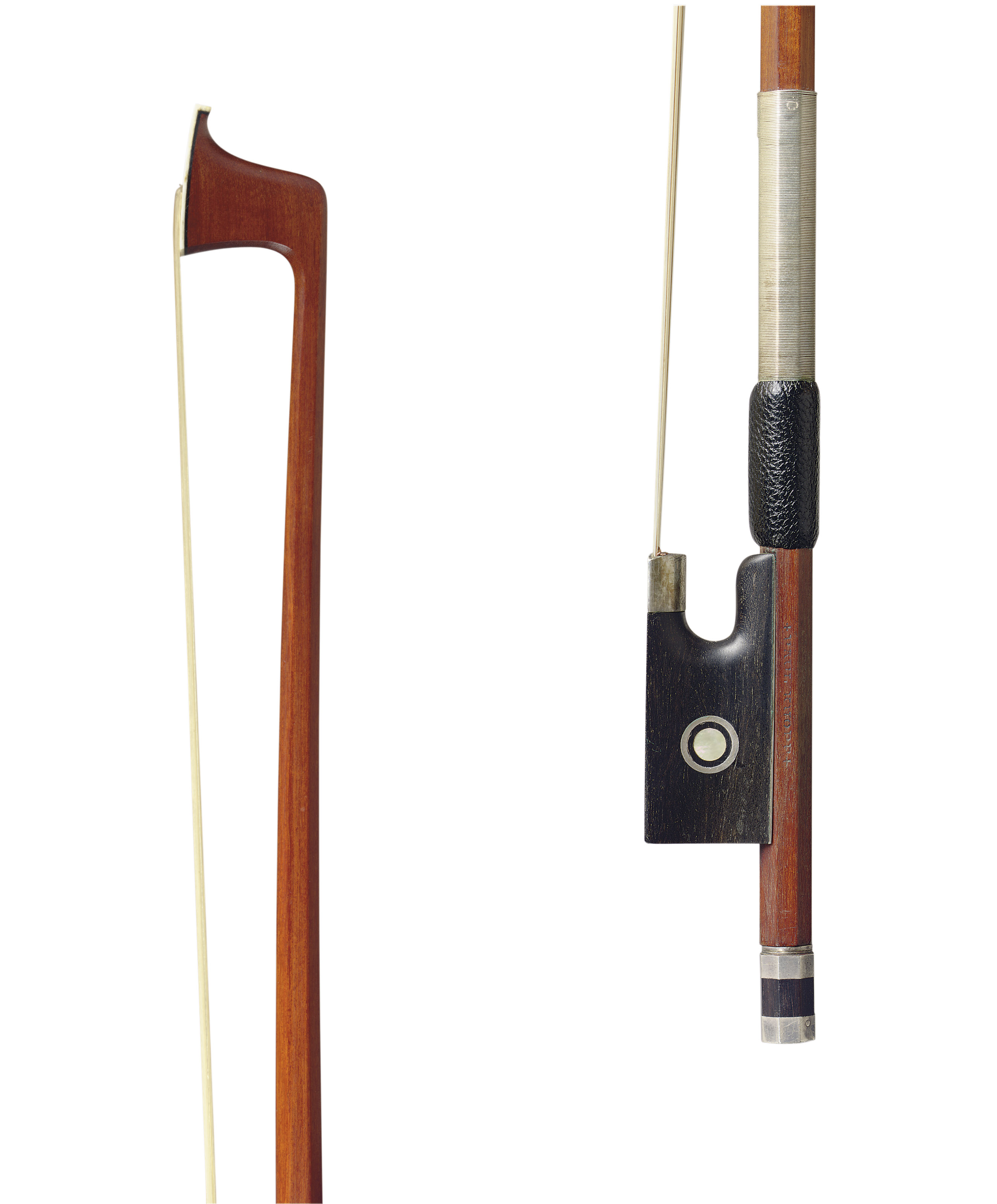 A SILVER MOUNTED VIOLIN BOW GERMANY 20TH CENTURY Christie s