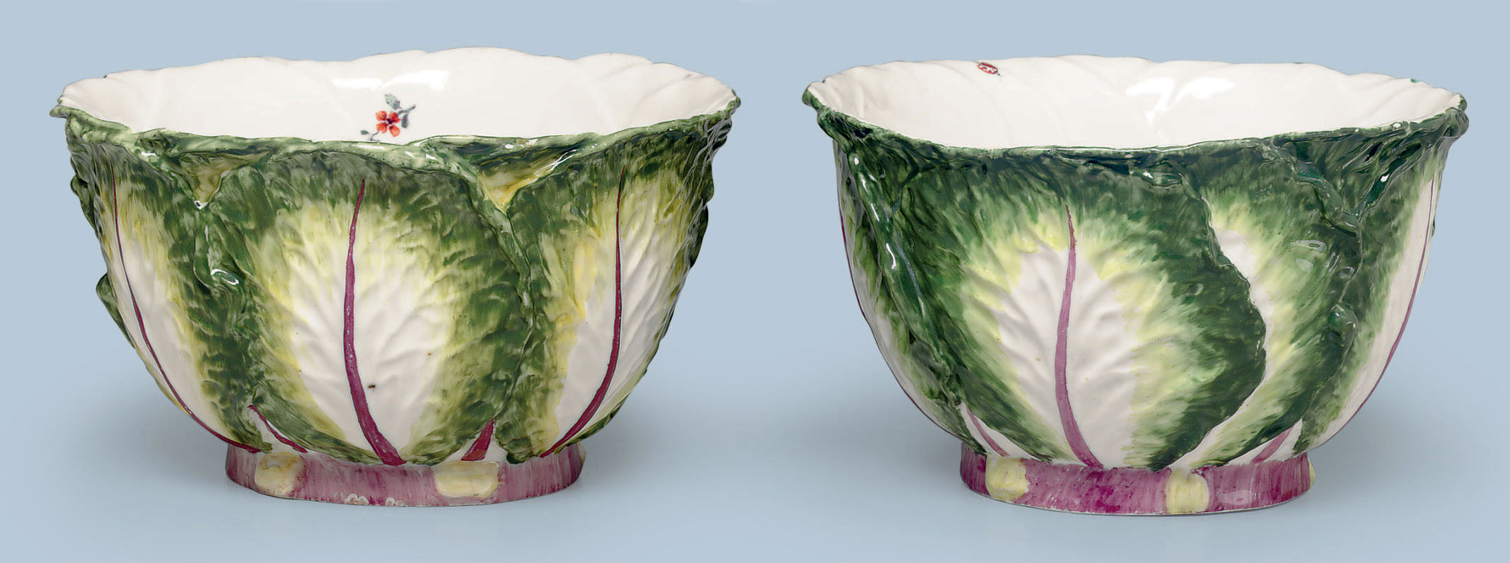 TWO CHELSEA PORCELAIN CABBAGELEAF BOWLS , CIRCA 175258 Christie's