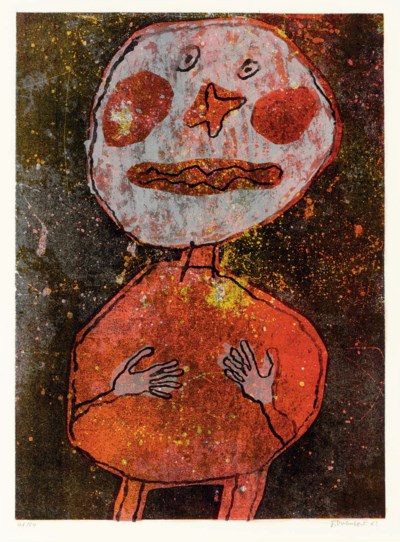 JEAN DUBUFFET (1901-1985) , Personnage au Costume Rouge (Webel 806