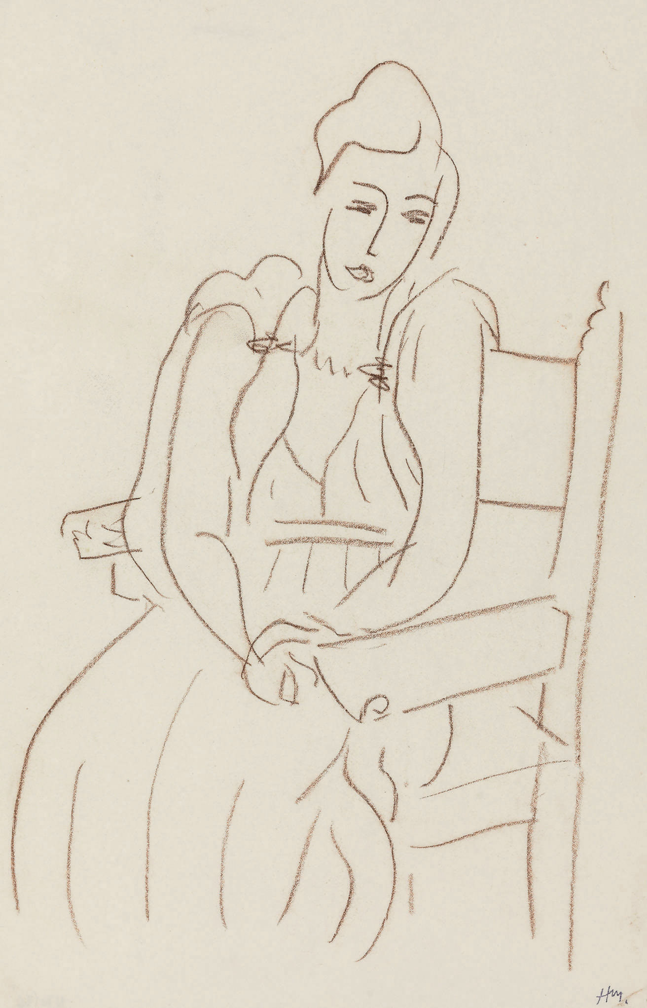 Femme assise 
