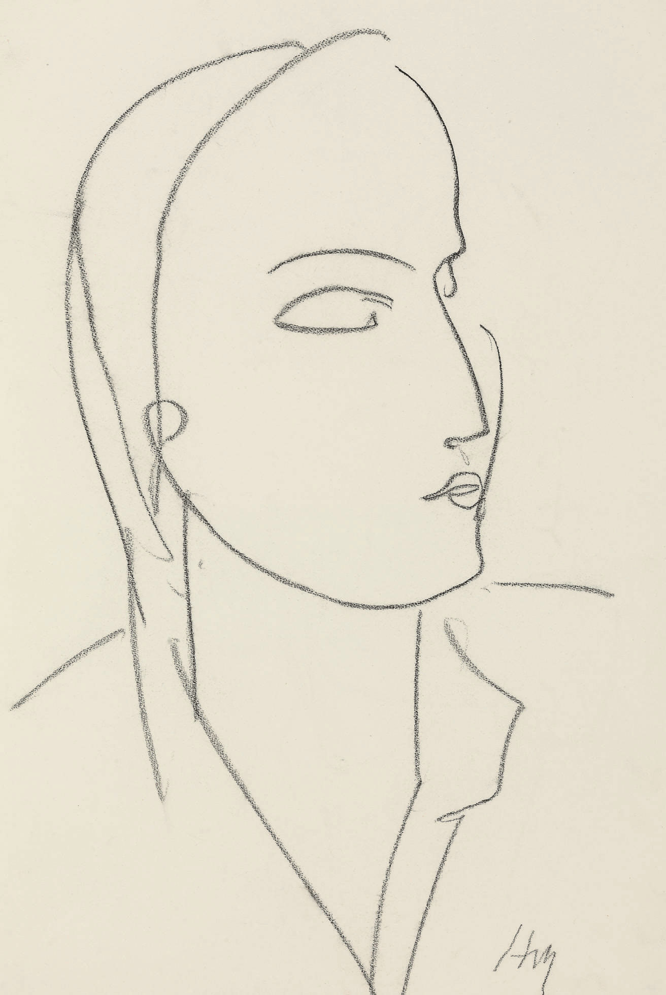 Profil de femme 
