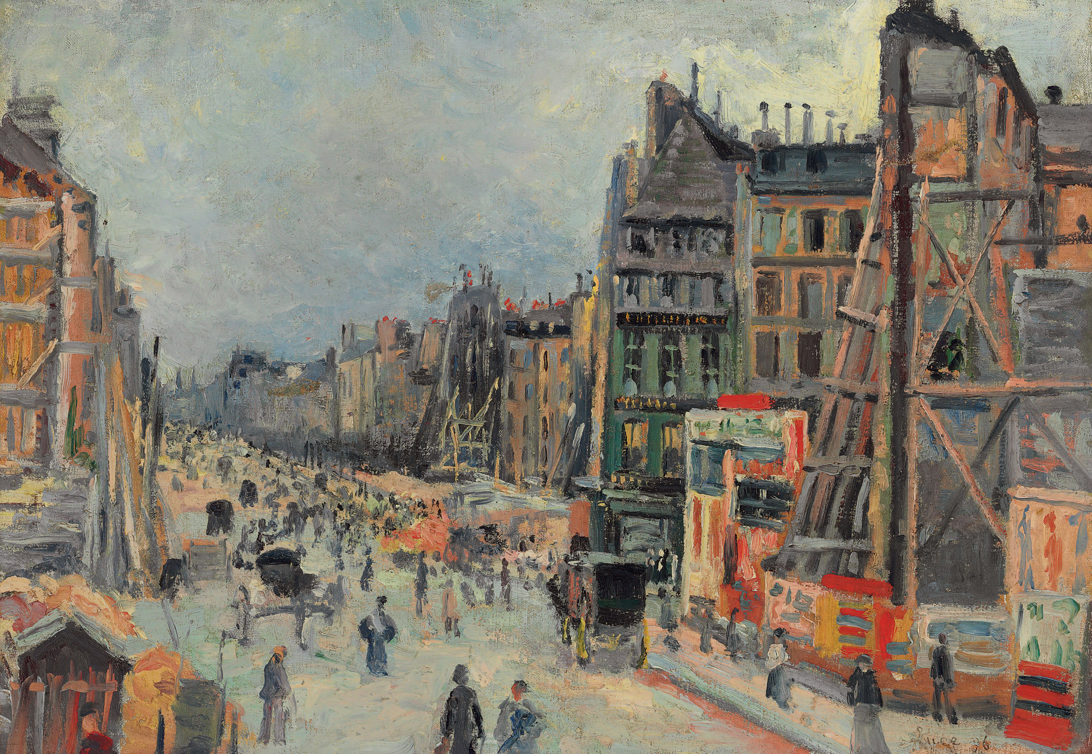 Maurice Utrillo (1883-1955) , Rue de Montmartre | Christie's