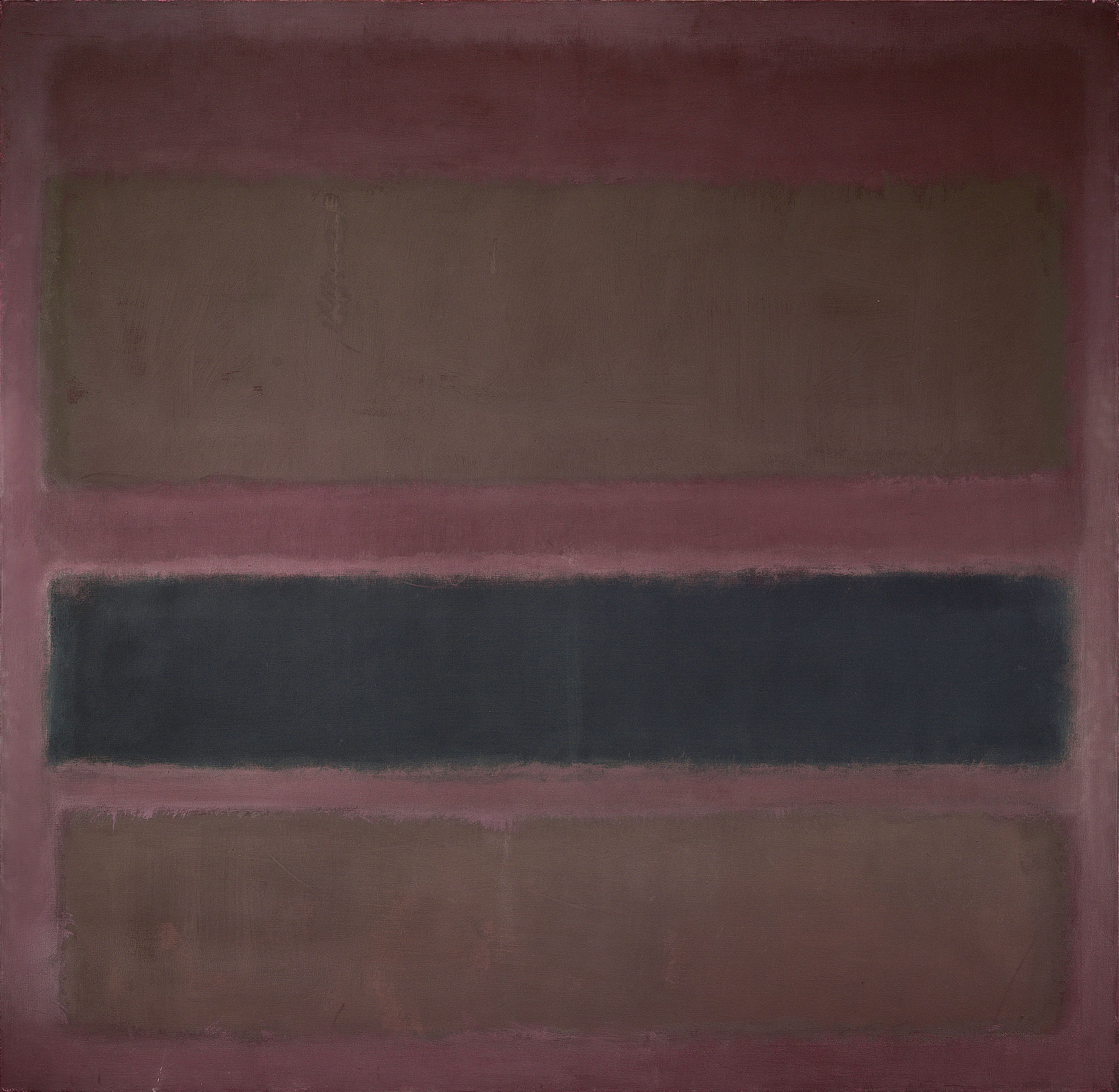 No. 18 (Brown and Black on Plum) 
