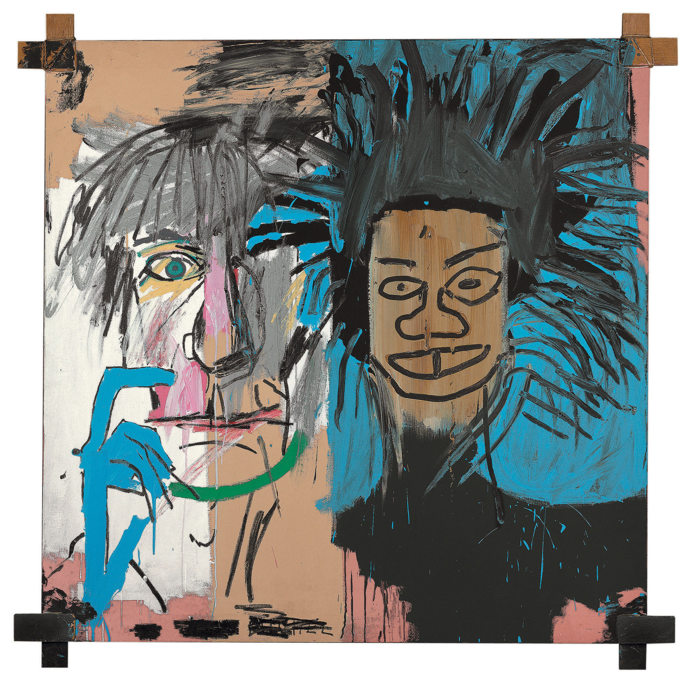 Image result for dos cabezas michel basquiat