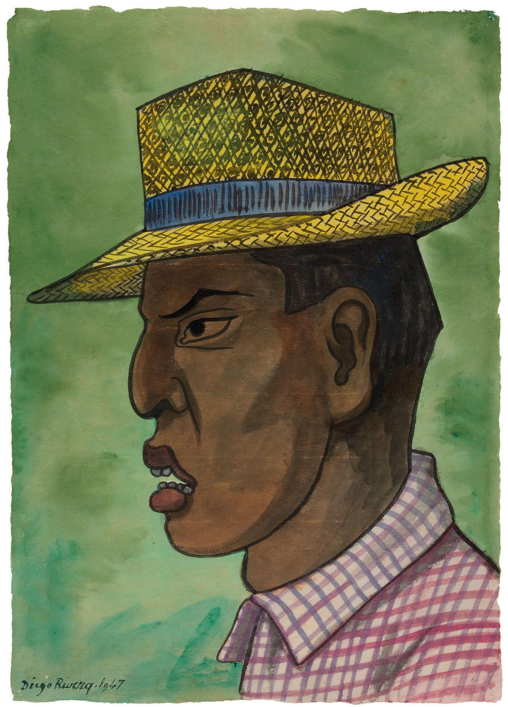 Man in Panama Hat 
