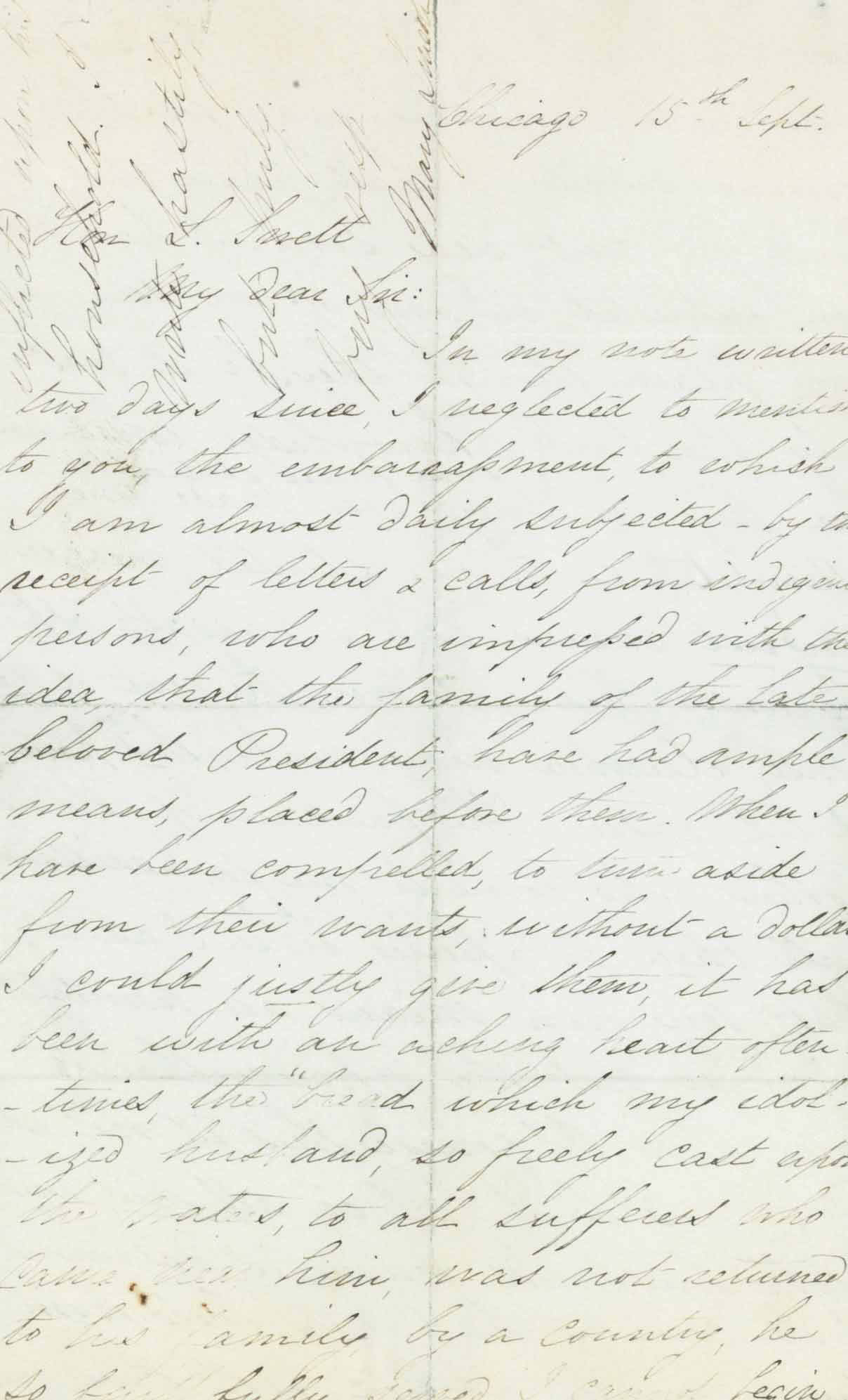 Lincoln Mary Todd Autograph
