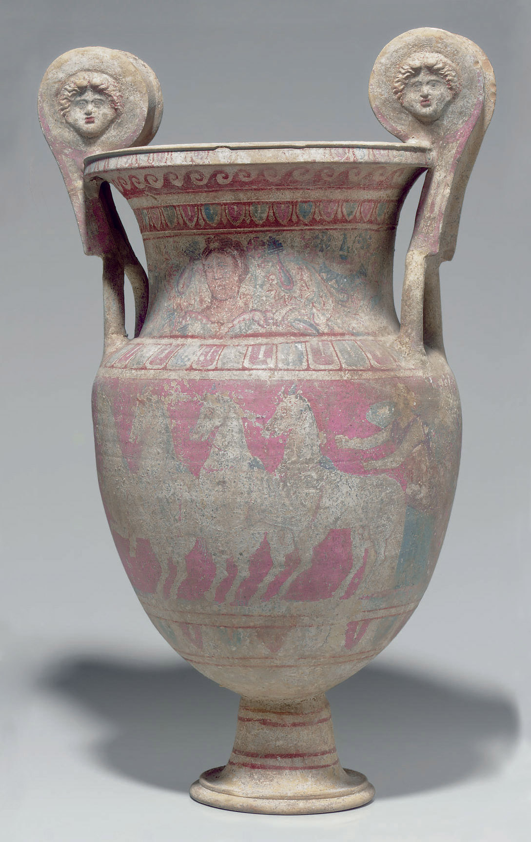 A Canosan Polychrome Pottery Volute Krater Apulia Circa Early