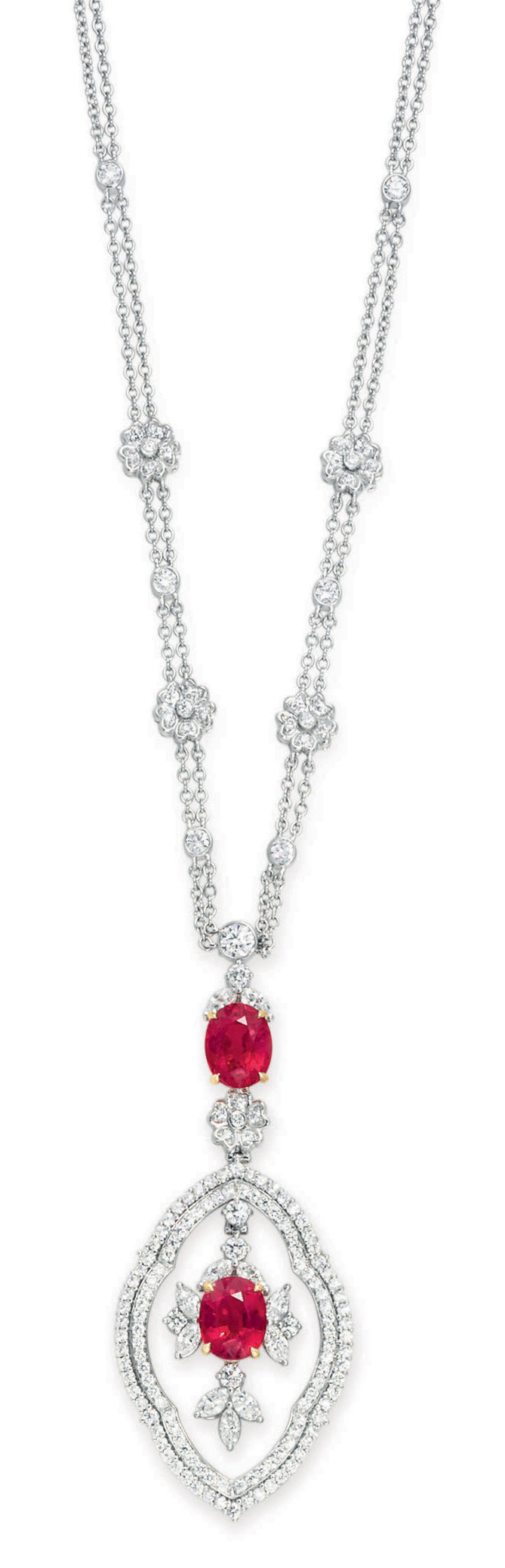 A RUBY AND DIAMOND NECKLACE, BY TIFFANY & CO. | Christie's