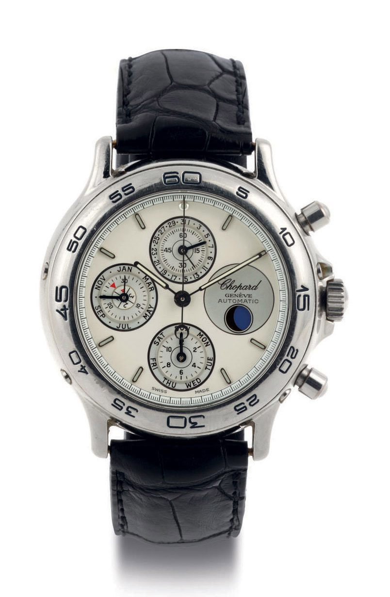 CHOPARD. A LIMITED EDITION PLATINUM AUTOMATIC PERPETUAL CALENDAR