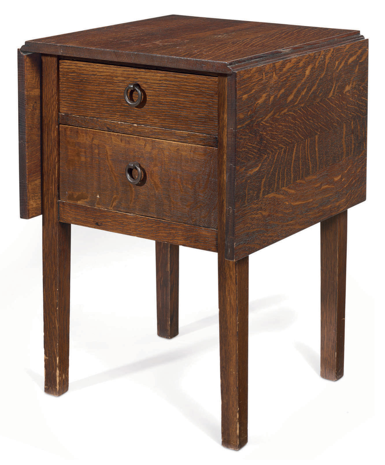 GUSTAV STICKLEY (18581942) , AN OAK SEWING TABLE, CIRCA 1910 Christie's