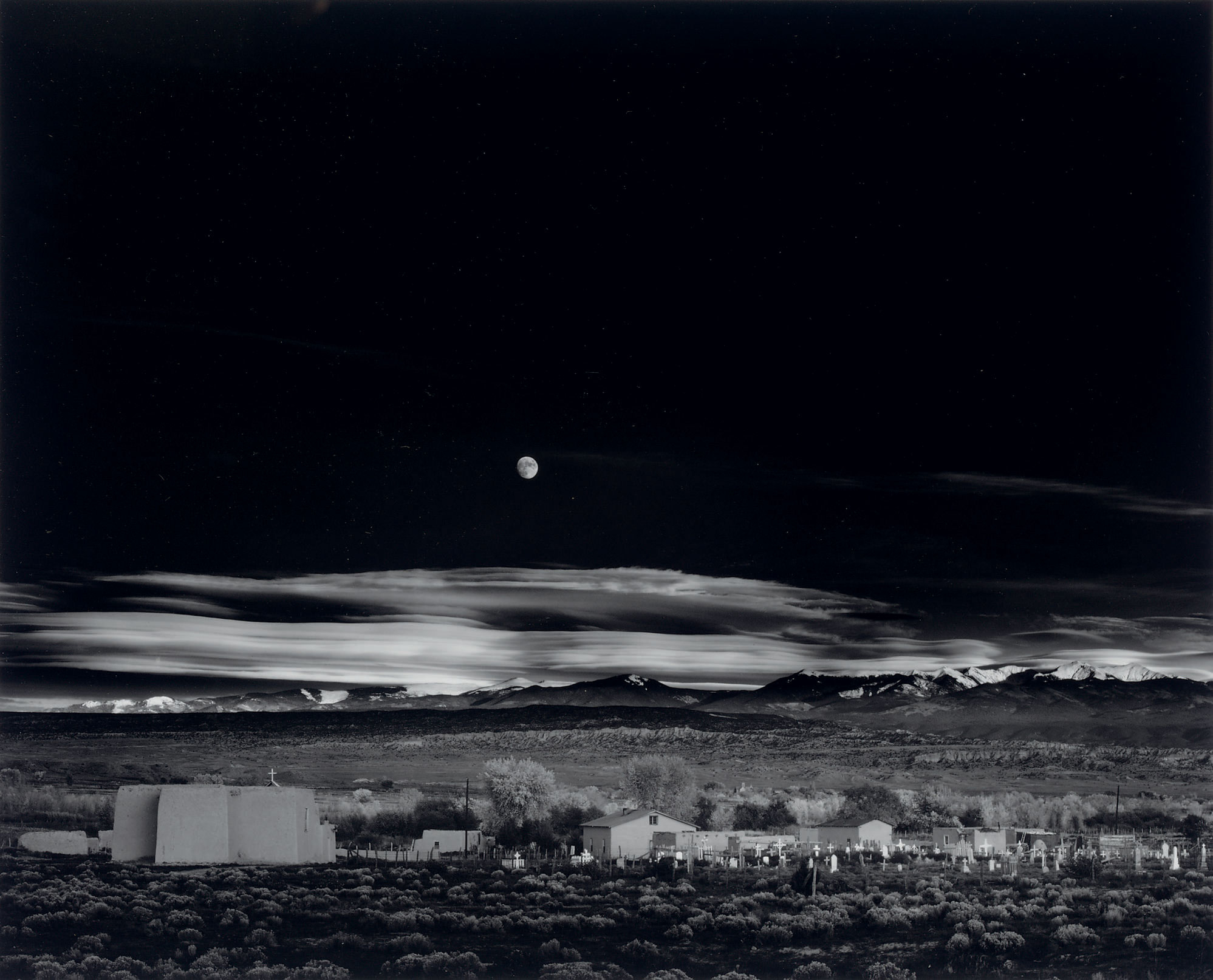 ANSEL ADAMS (19021984) , Moonrise, Hernandez, Northern