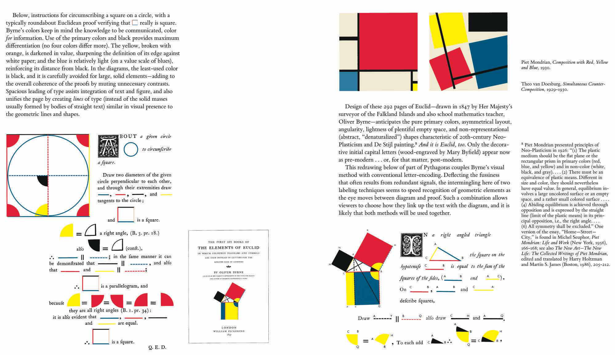 Euclid Byrne Oliver The First Six Books Of The Elements Of Euclid In Which Coloured Diagrams And Symbols Are Used Instead Of Letters For The Greater Ease Of Learners London Charles