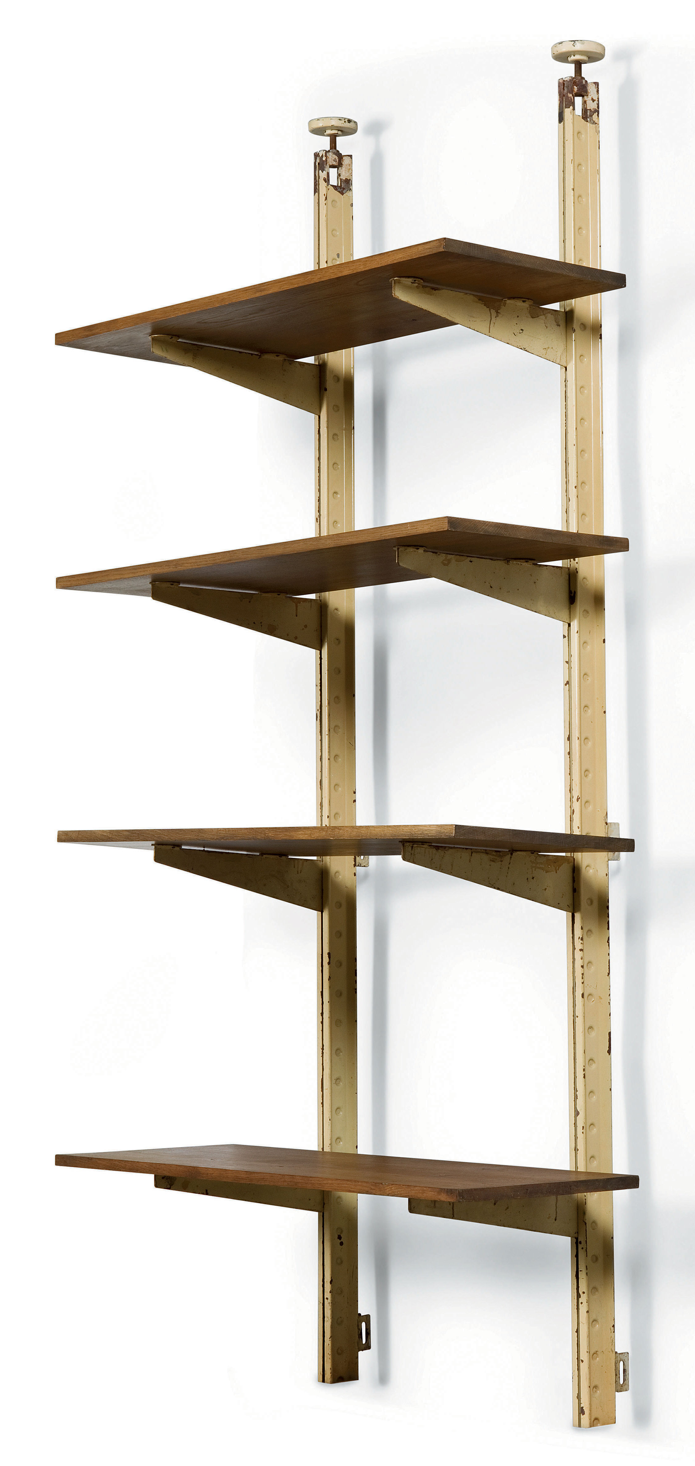 【超重要】1985s JEAN PROUVE / SERGE MOUILLE JEAN PROUVE (1901-1984) , ETAGERE METALLIQUE POUR RAYONNAGE
