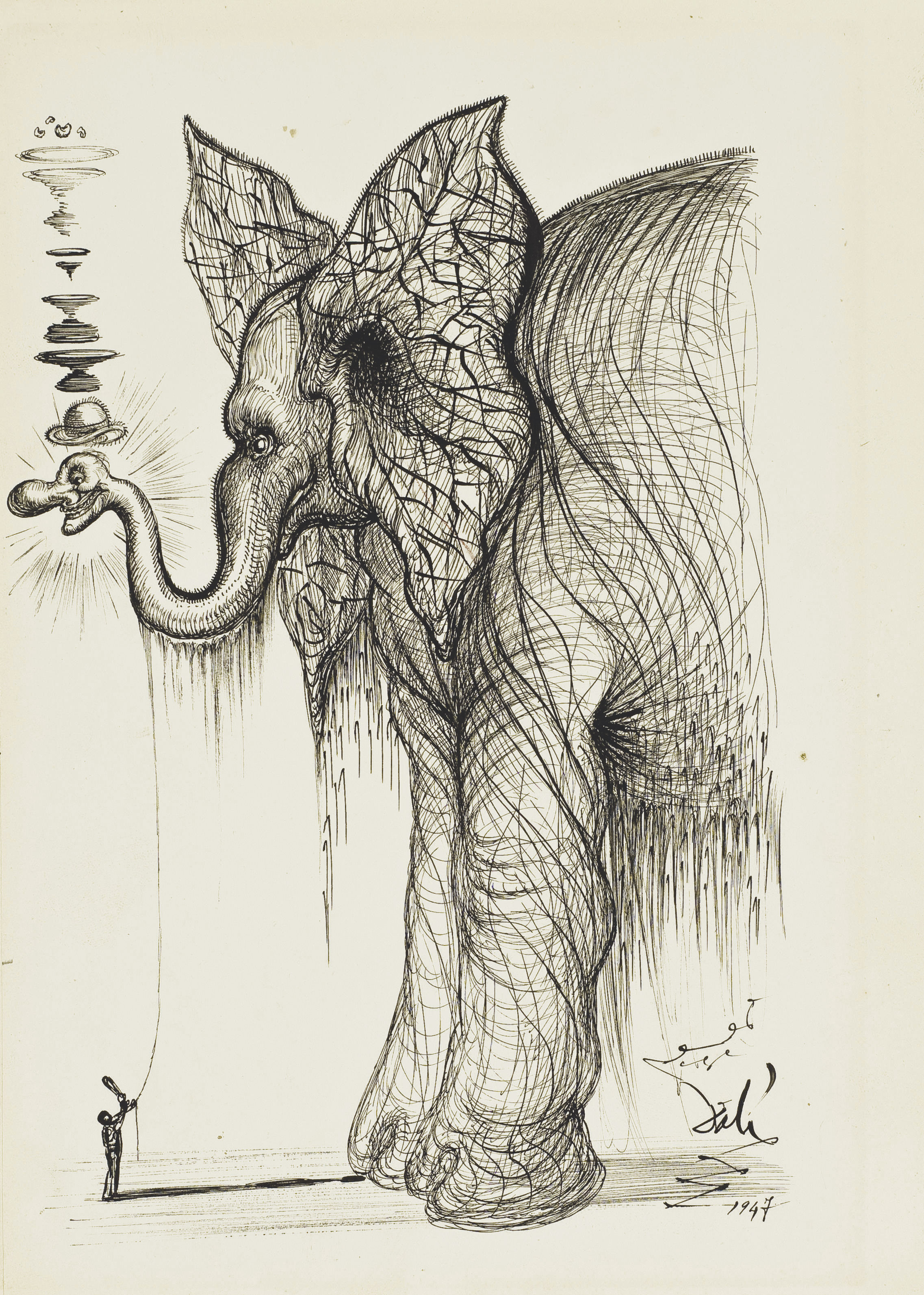 Salvador Dali Графика слон