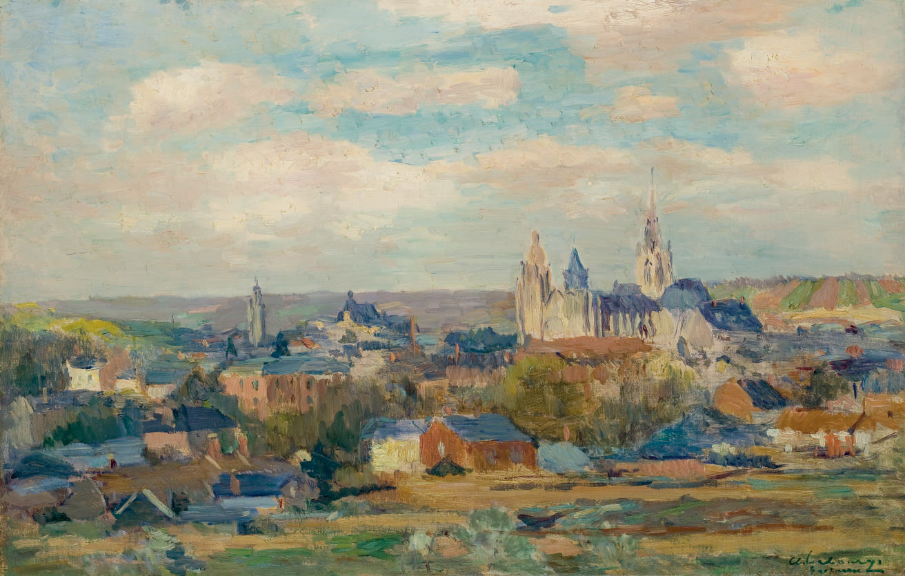 ALBERT LEBOURG (18491928) , Vue de village Christie's