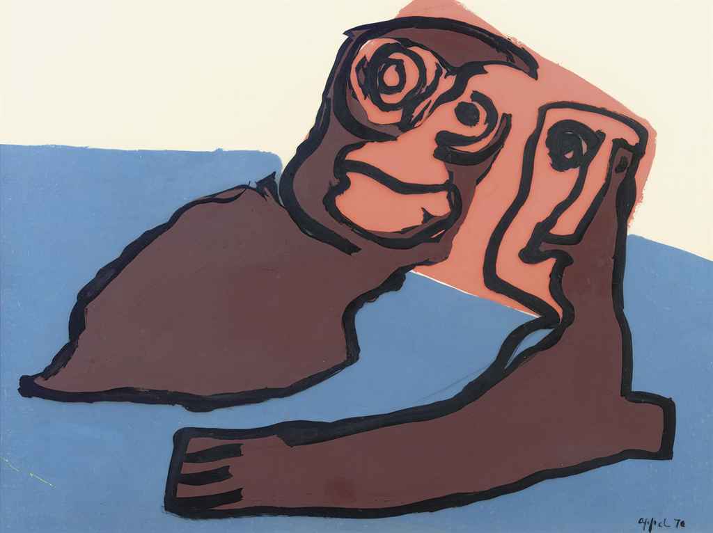 karel appel two figures