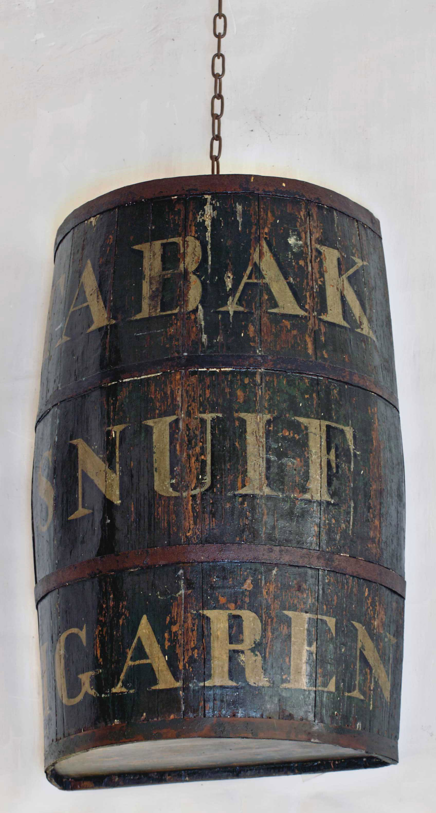 A DUTCH IRON-MOUNTED GREEN-PAINTED WOOD SHOP SIGN , 19TH CENTURY | Christie's