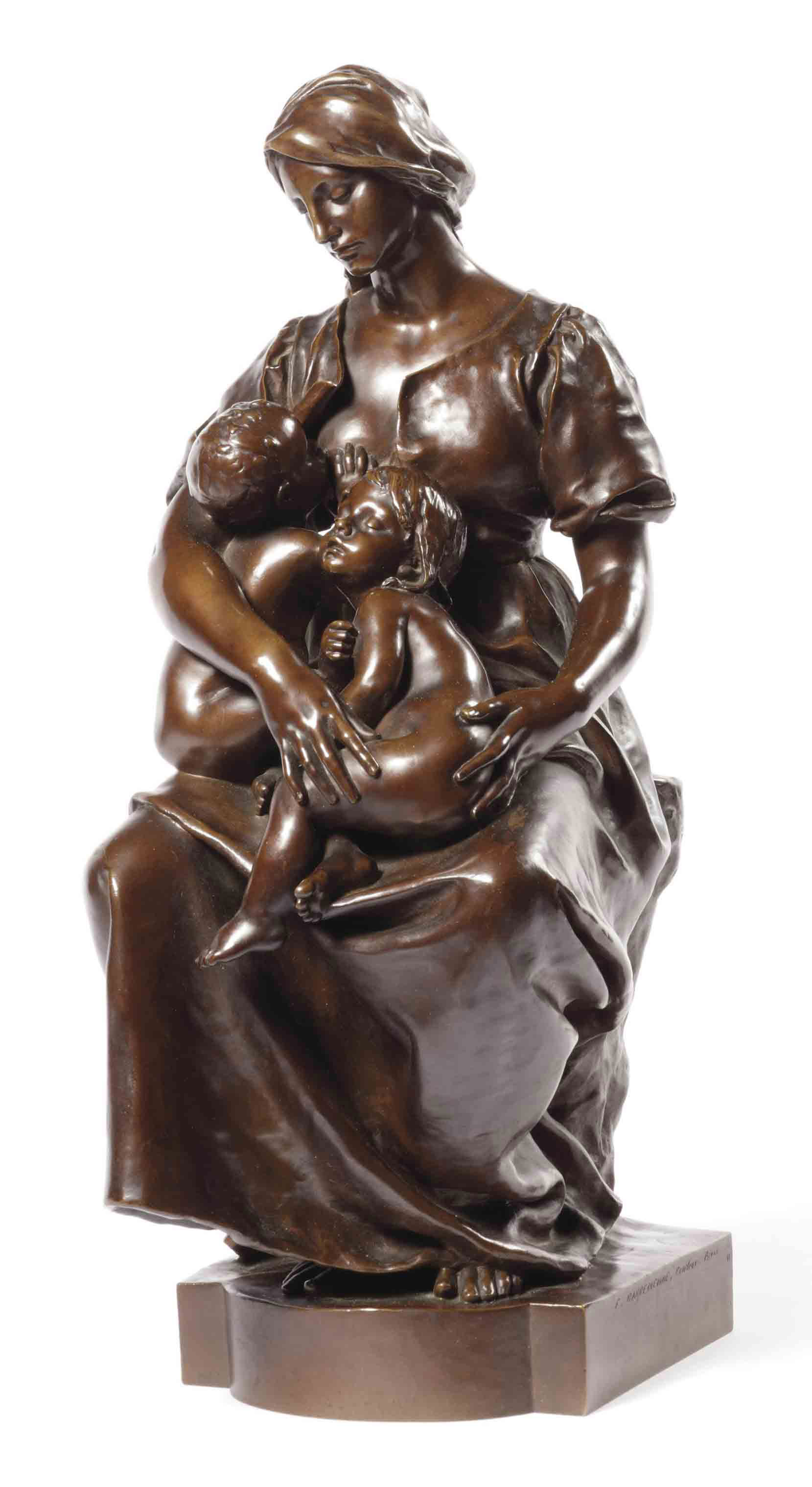 A French Bronze Group Of A Mother And Children Entitled La Charite V berlinskom gospitale «sharite» rabotayut buduschie svetila evropeyskoy mediciny. a french bronze group of a mother and