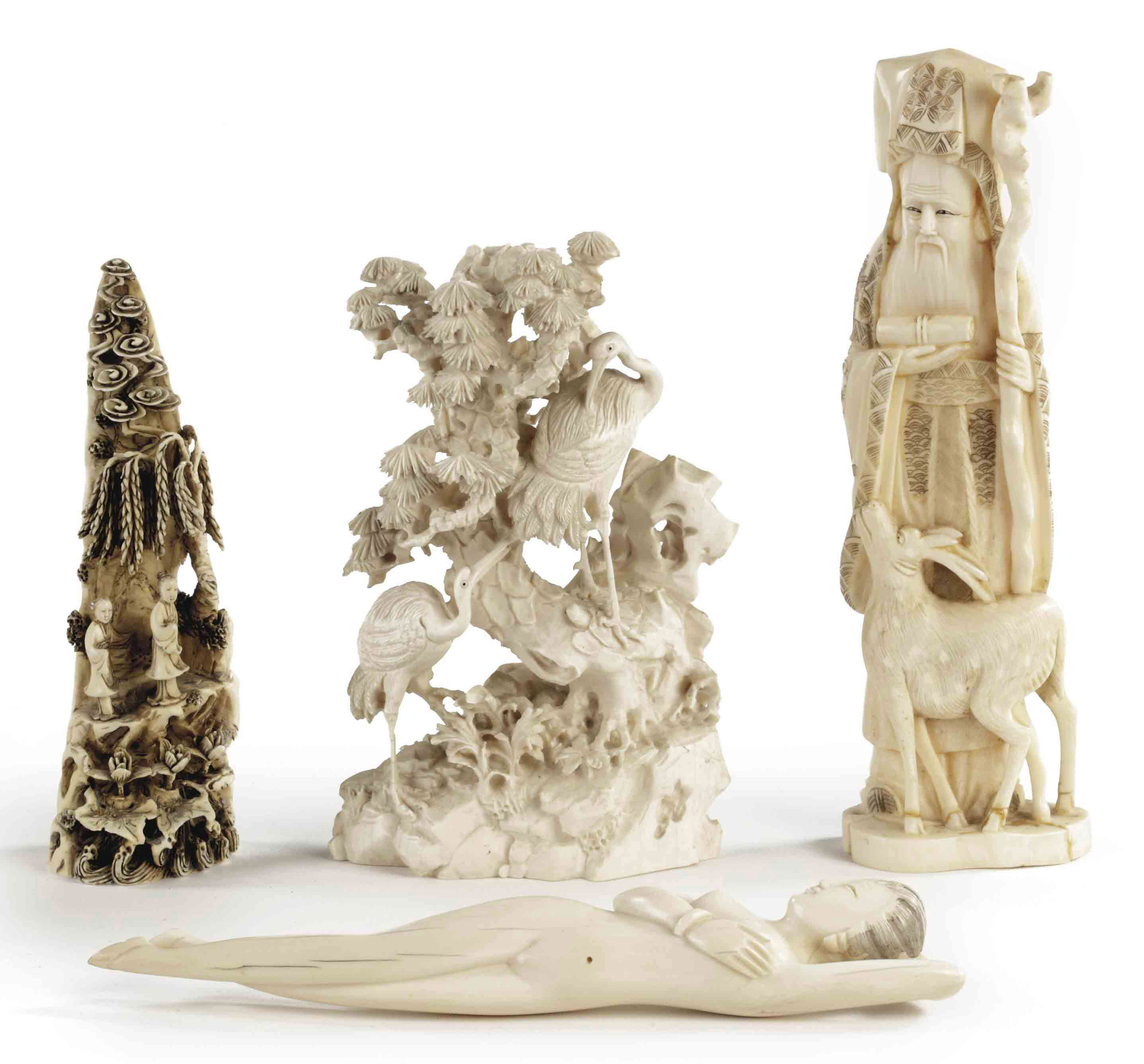 A collection of Chinese ivory carvings , 19TH CENTURY Christie's