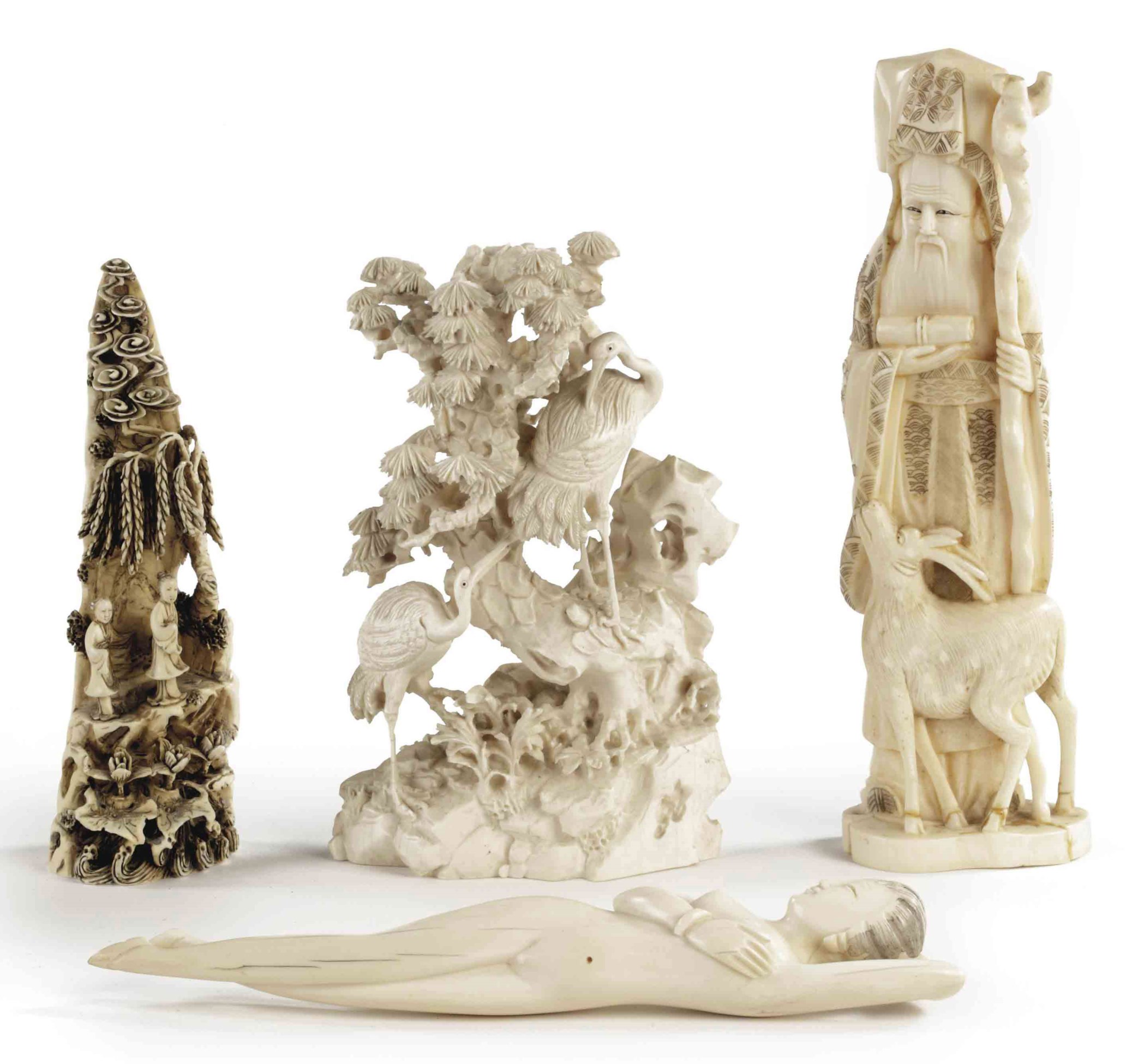 A collection of Chinese ivory carvings , 19TH CENTURY Christie's