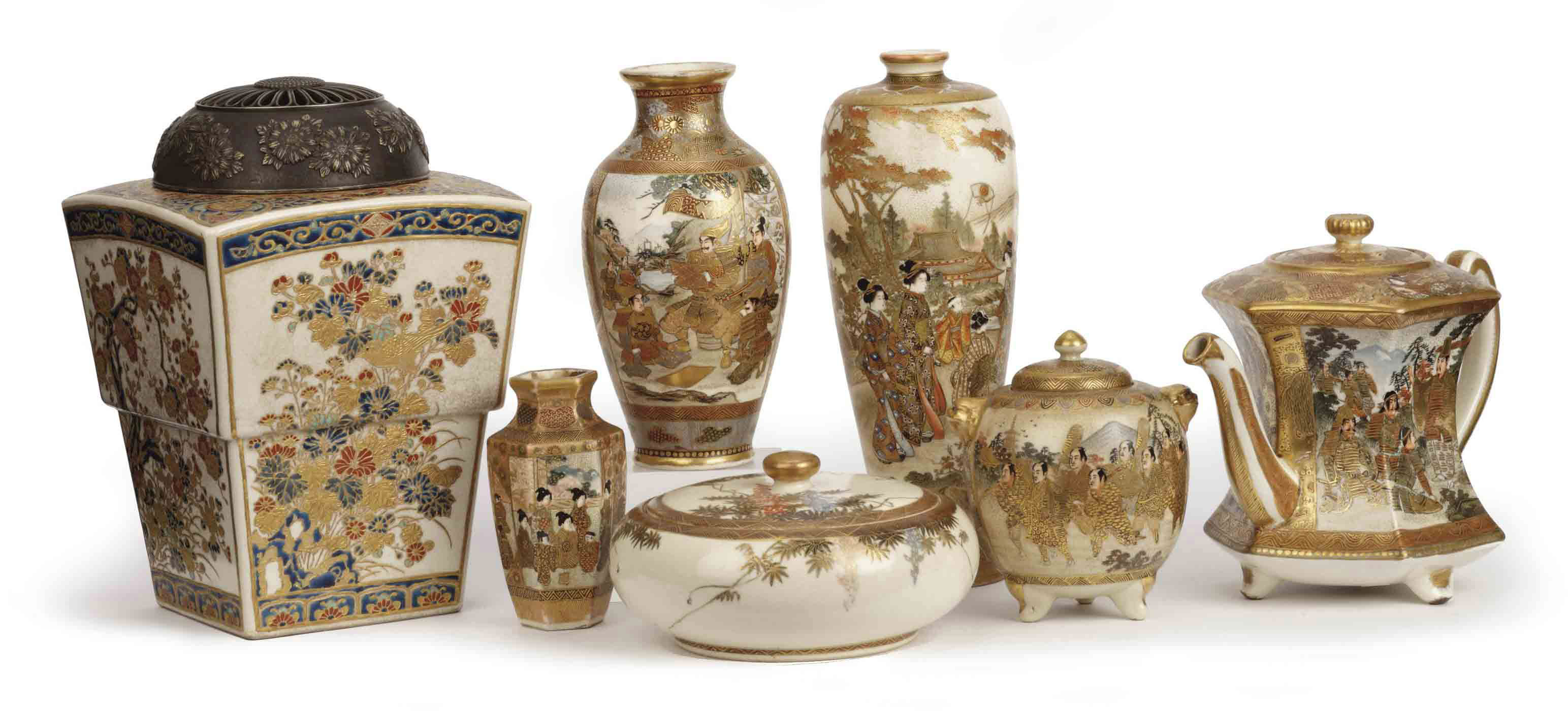 A collection of Japanese Satsuma porcelain , 19TH CENTURY Christie's