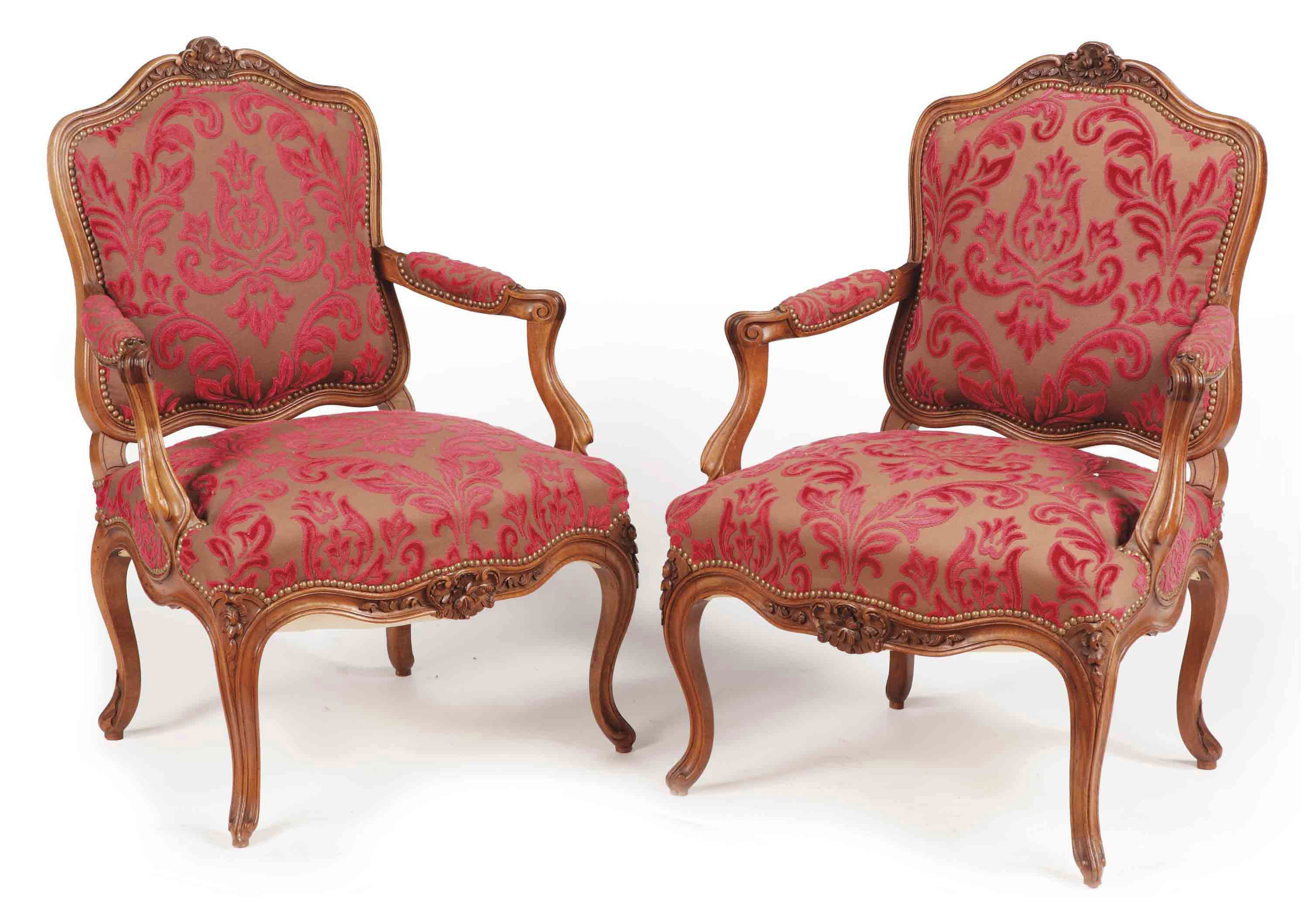 A FRENCH SUITE OF WALNUT SEAT FURNITURE , OF LOUIS XV STYLE, LATE 19TH CENTURY | Christie's