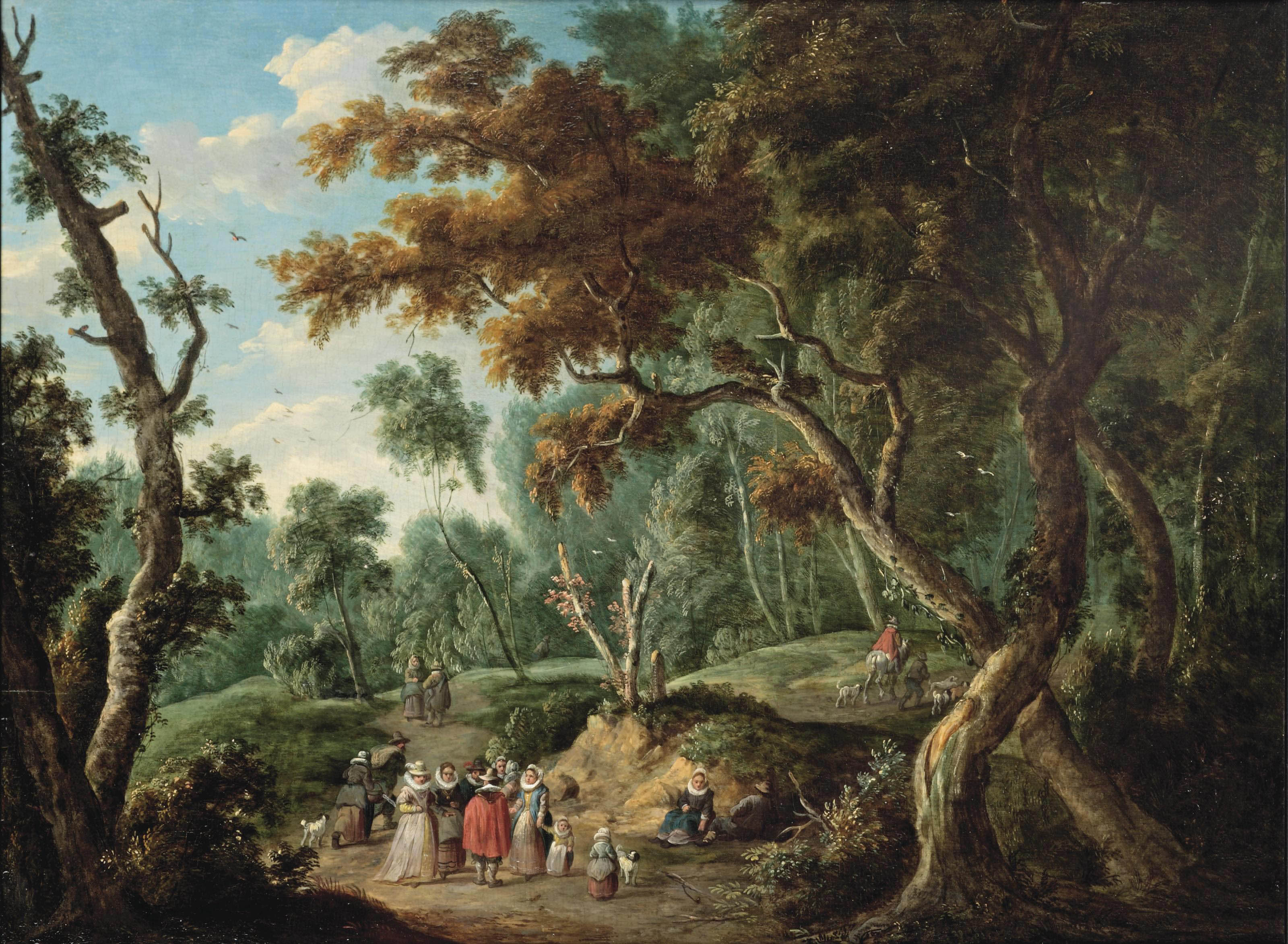 figure in landscape