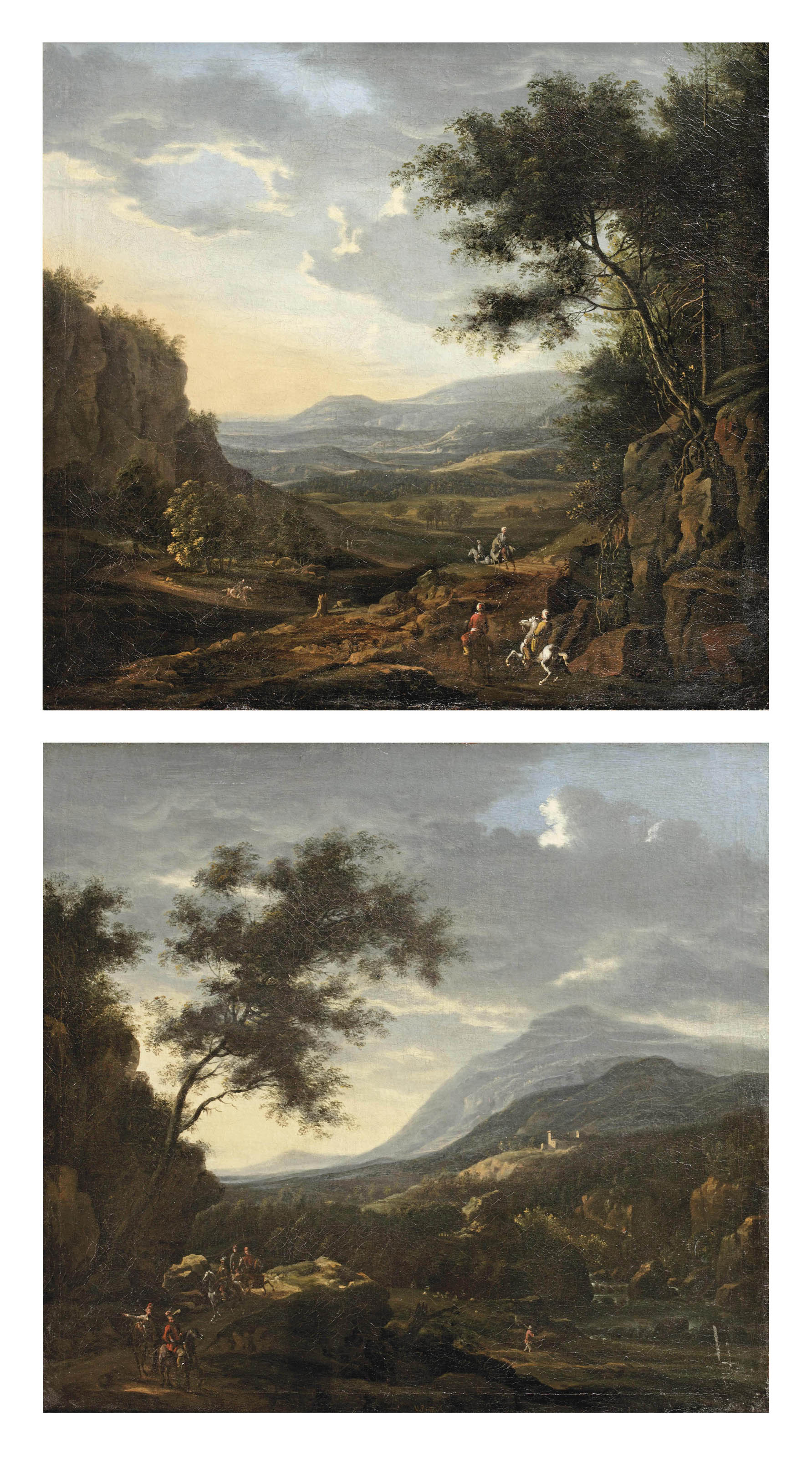 Willem van Bemmel (Utrecht 1630-1708 Neurenberg) , A mountainous