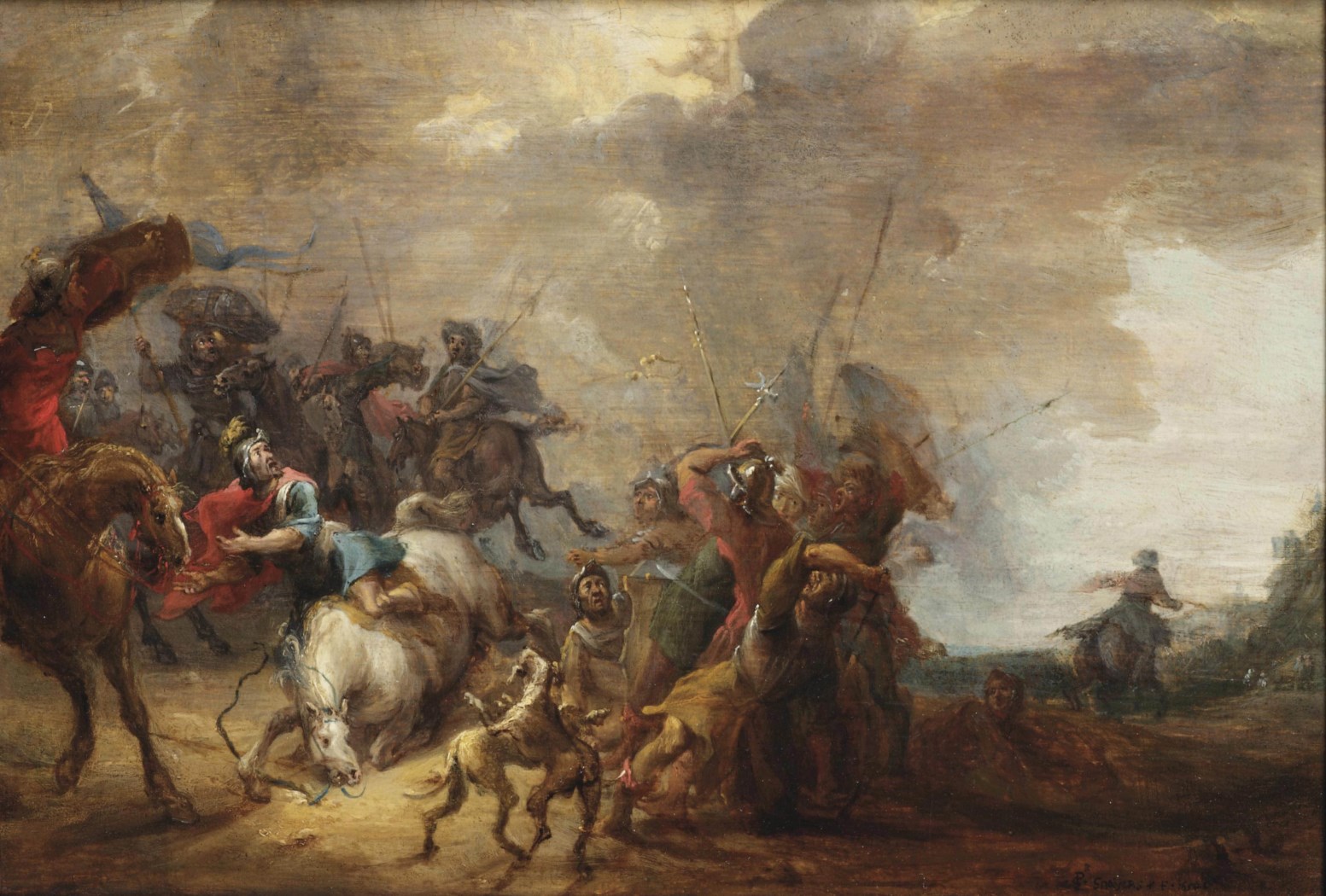 Peter Snayers (Antwerp 1592-1666/86 Brussels) , The Conversion of Saint ...