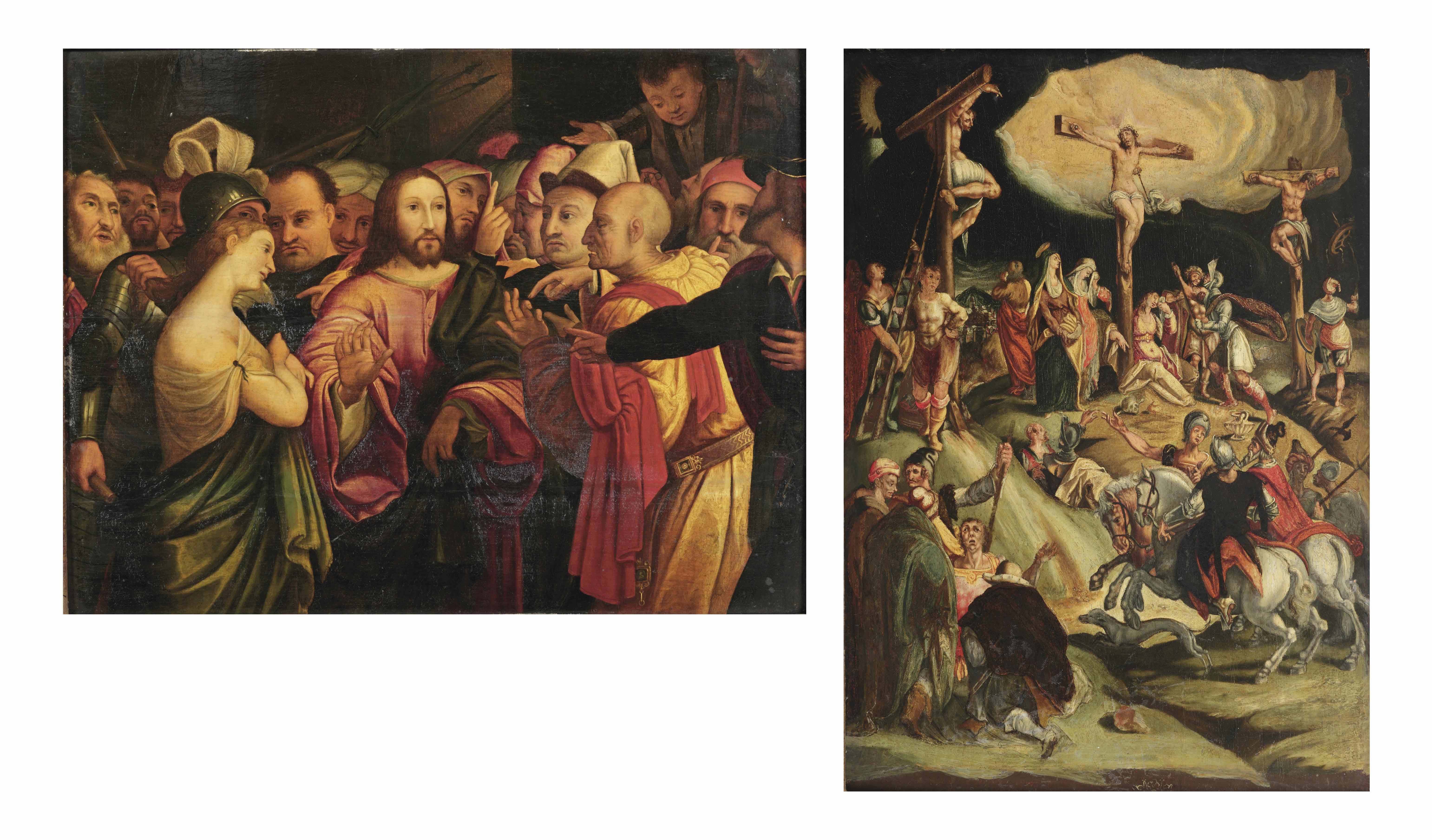 After Lorenzo Lotto Christ And The Woman Taken In Adultery