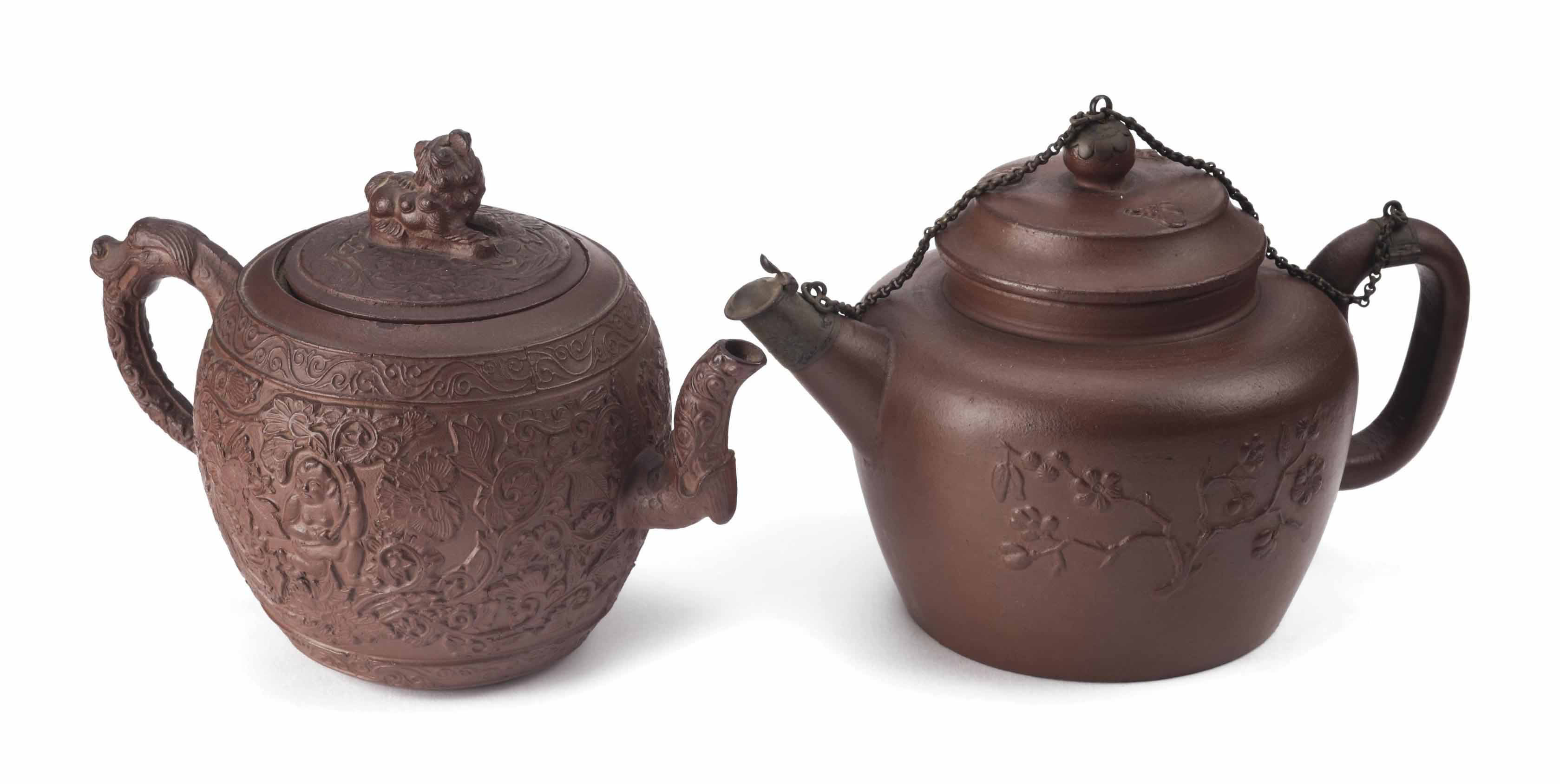 Two Chinese Yixing teapots and covers , 18TH CENTURY Christie's